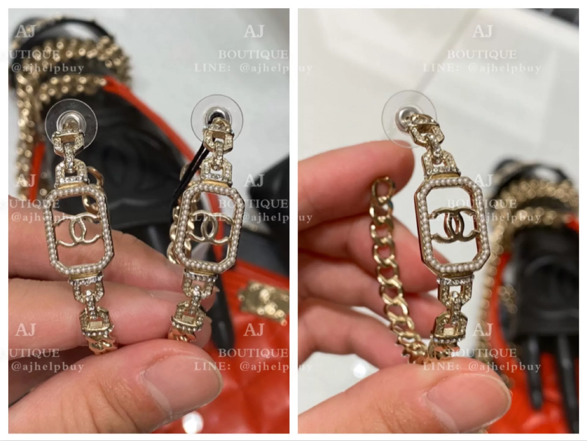 Chanel 針式耳環 兩副 代購照片2
