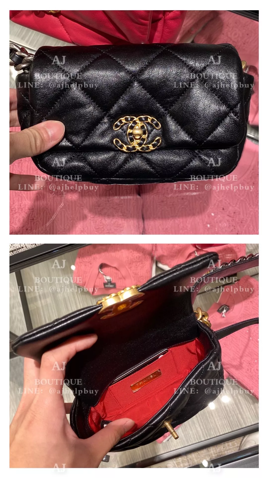 Chanel 19 腰包 黑色 代購照片
