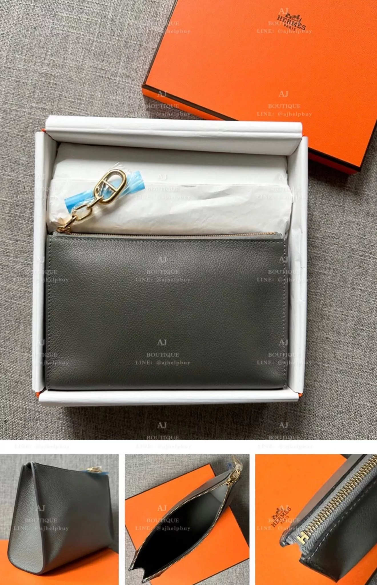 Hermes Zipengo Pouch 金釦 代購照片