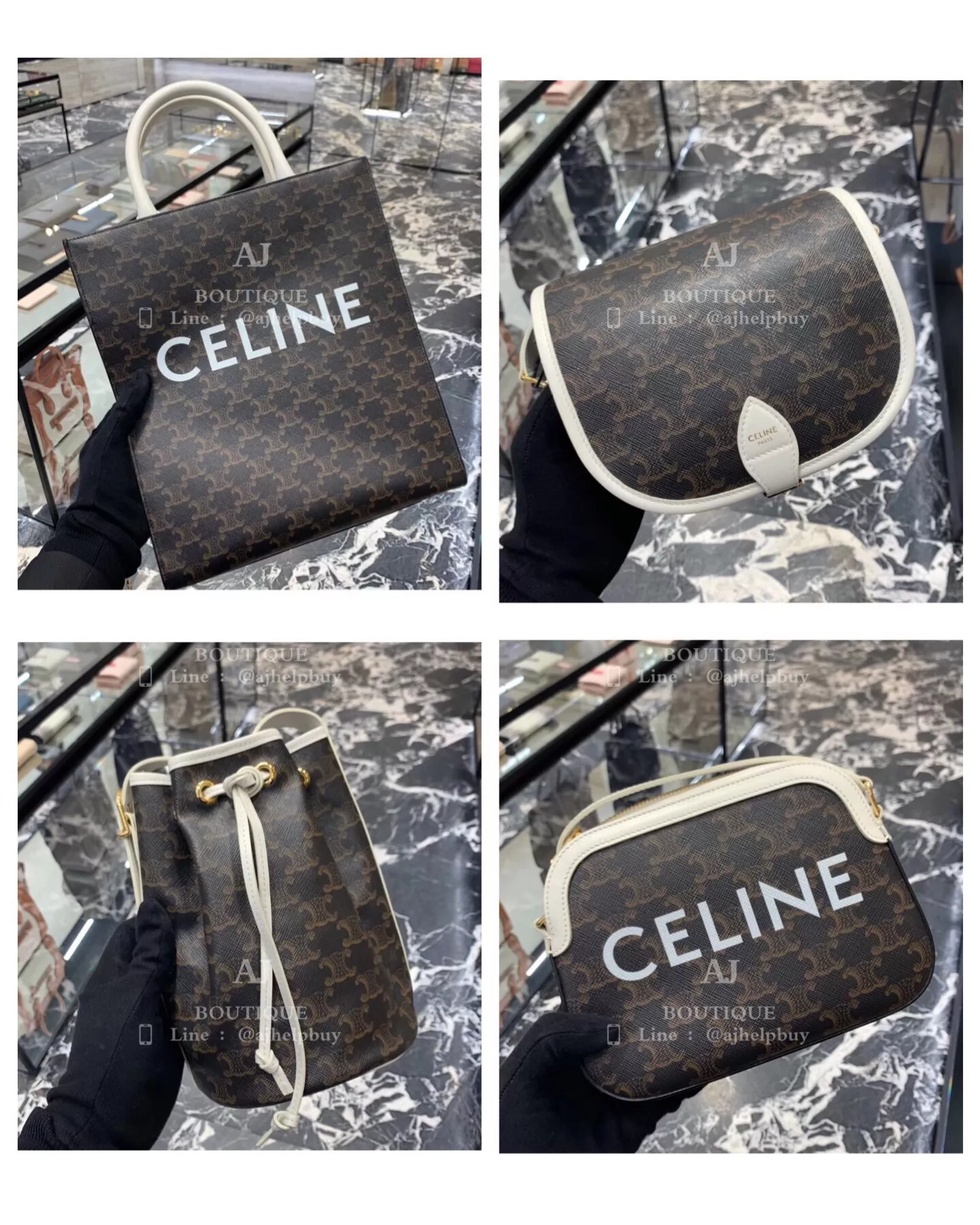 Celine 白邊老花包包們 代購照片