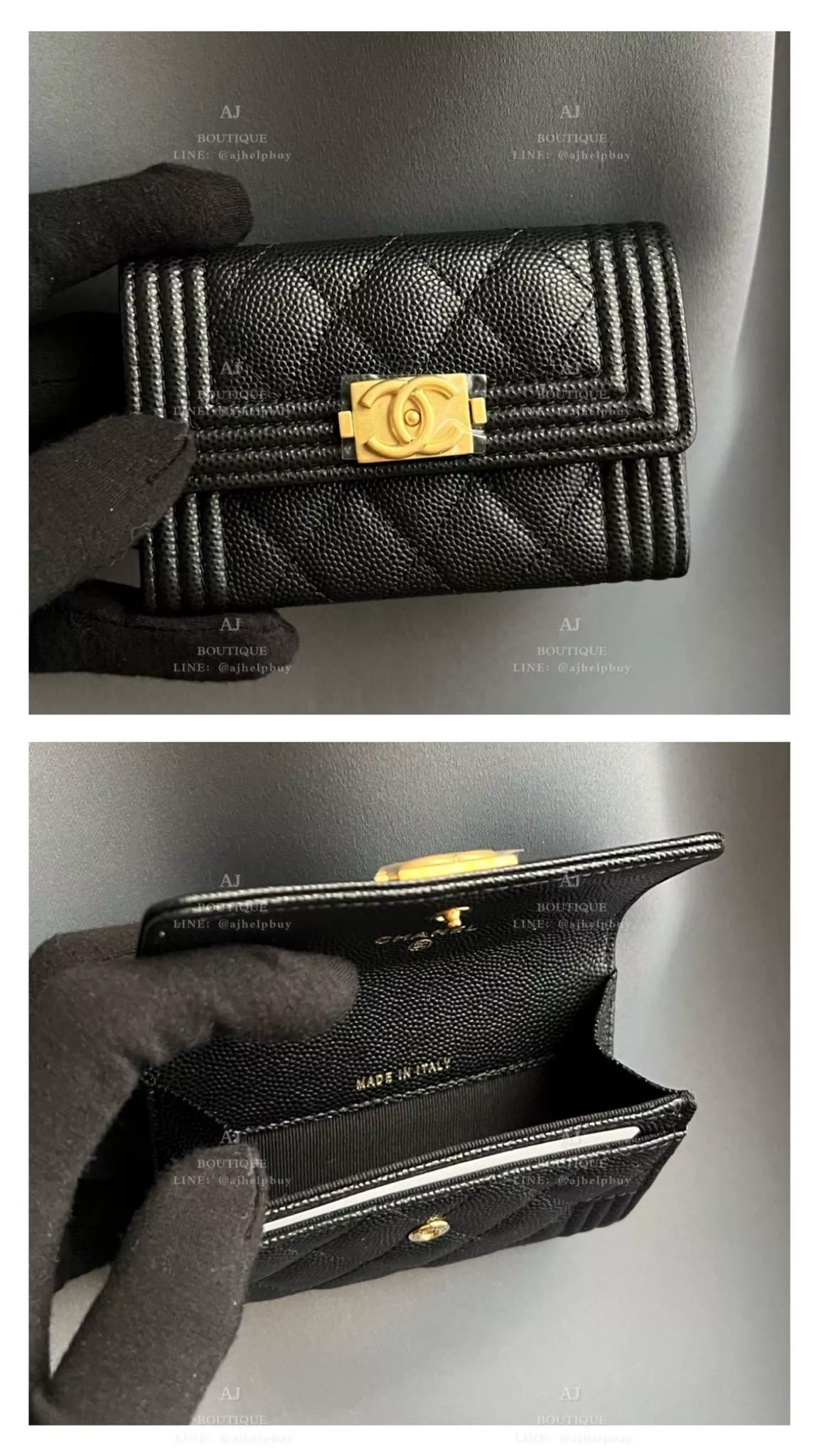 Chanel Boy款 單層卡包 代購照片