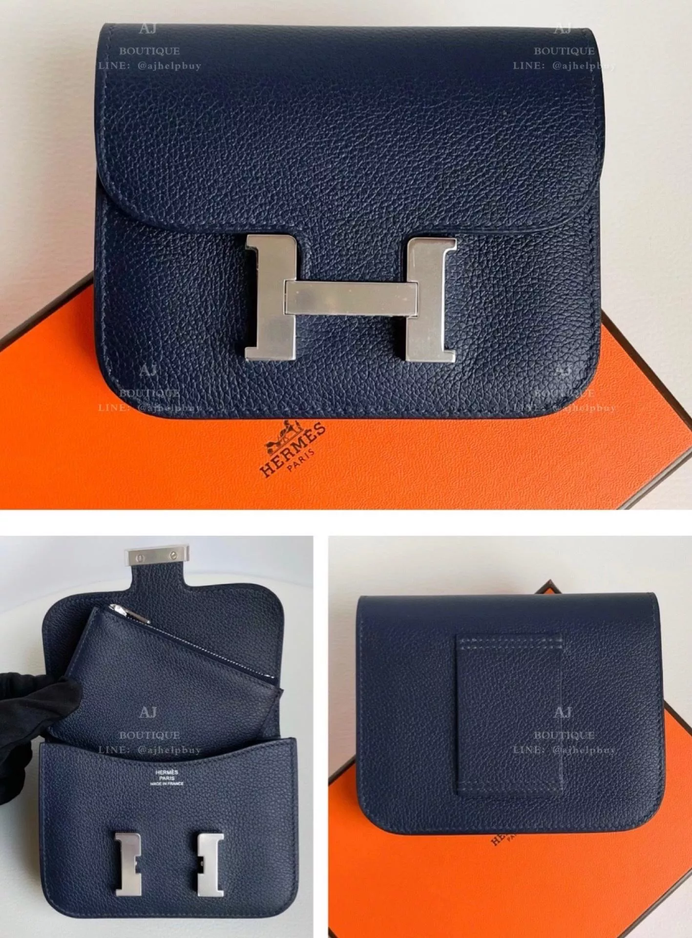 Hermes Constance Slim 銀釦 代購照片