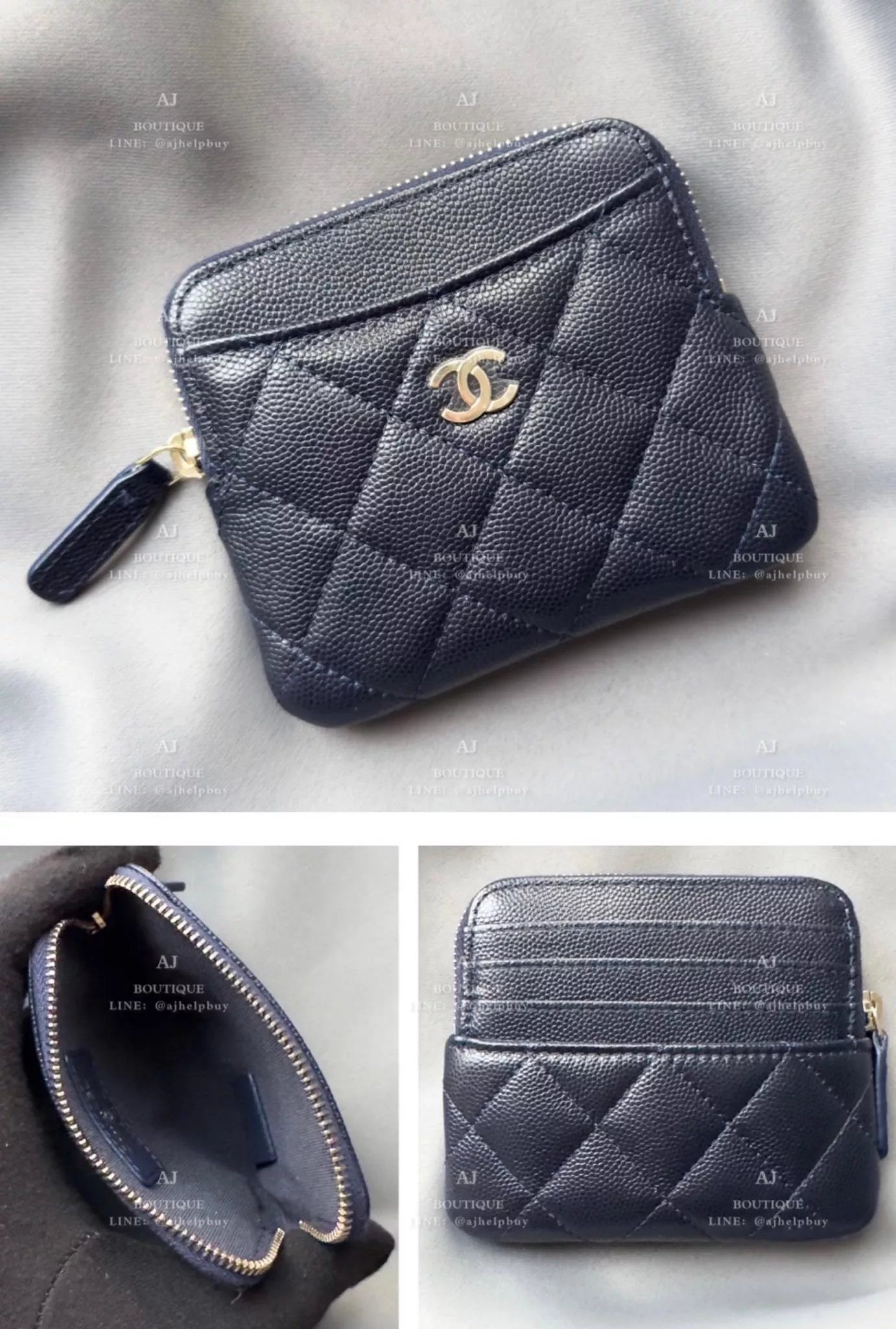 Chanel 經典款 方形拉鍊錢包 代購照片