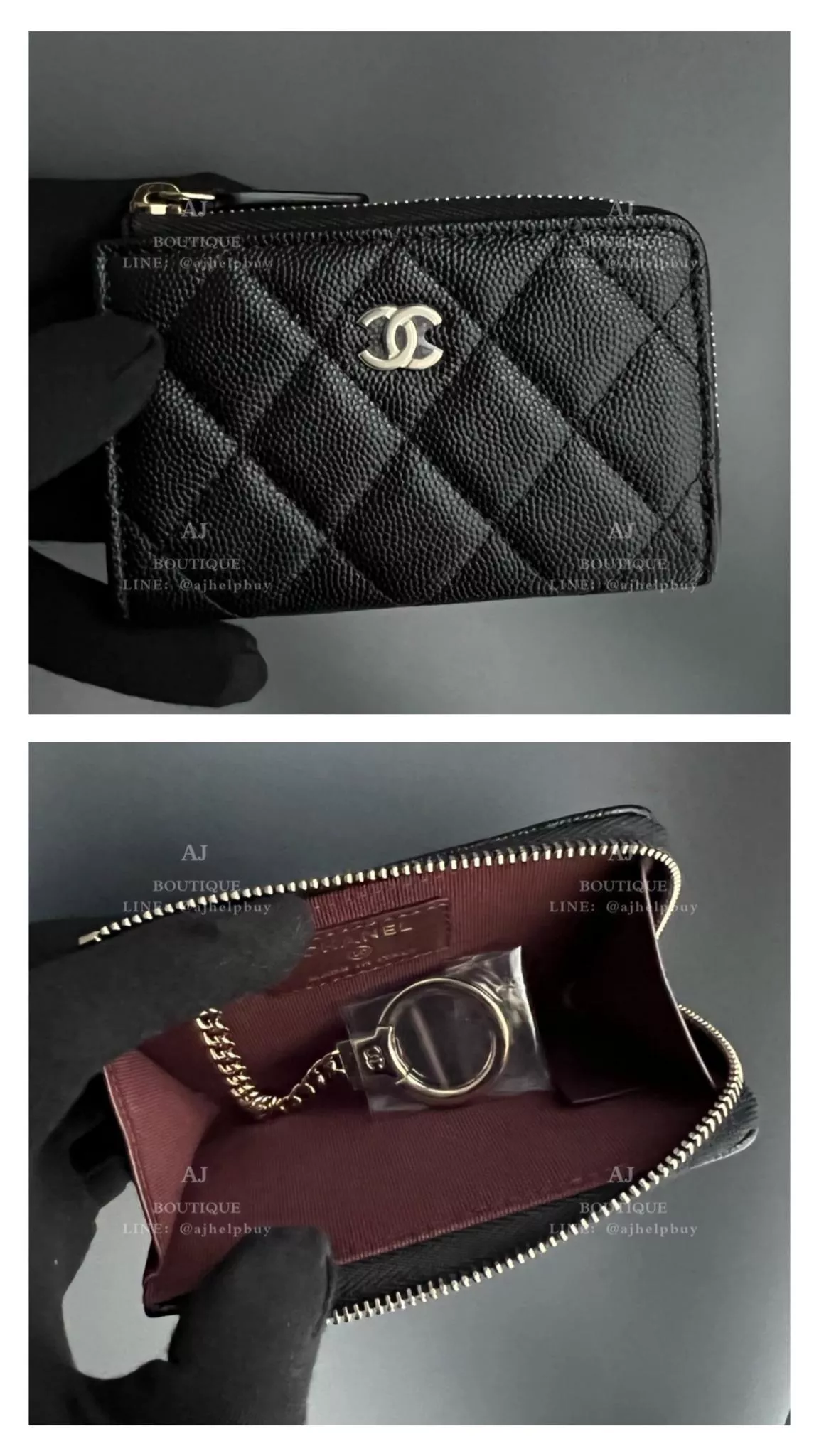 Chanel 經典款 多用途拉鍊卡包 代購照片