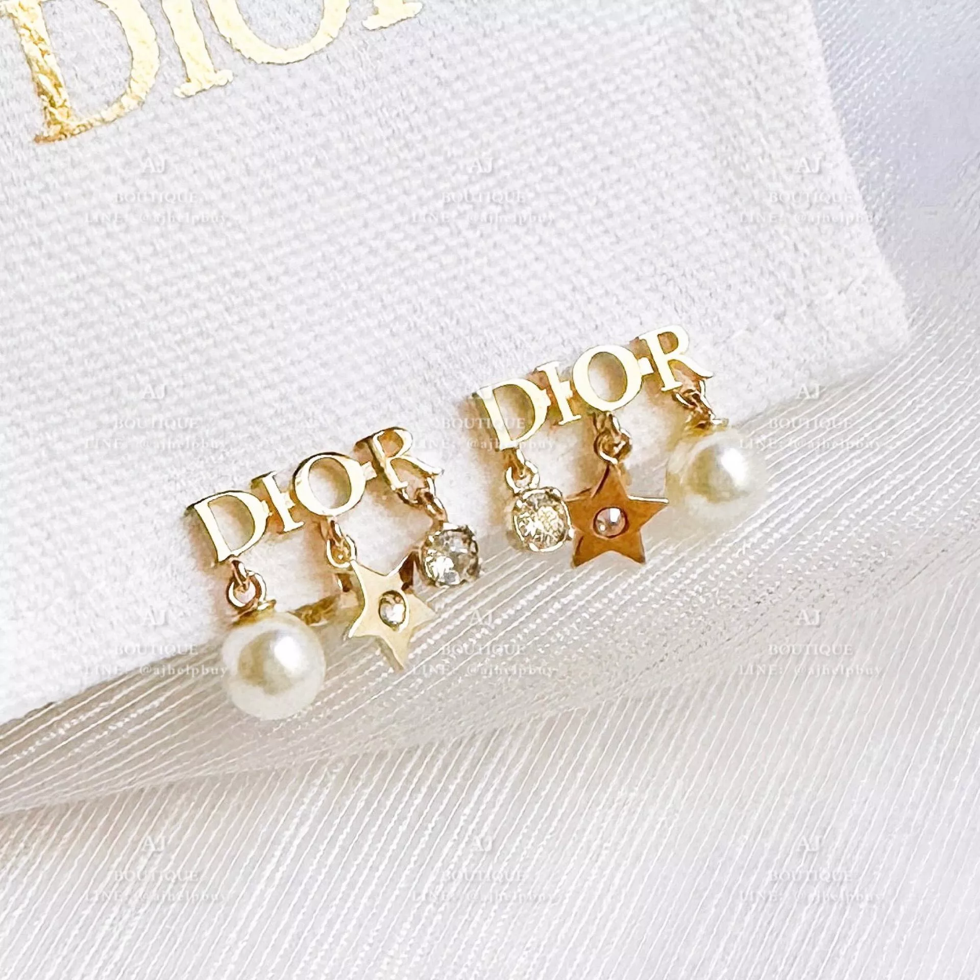 Dior 夾式耳環 金色 代購照片