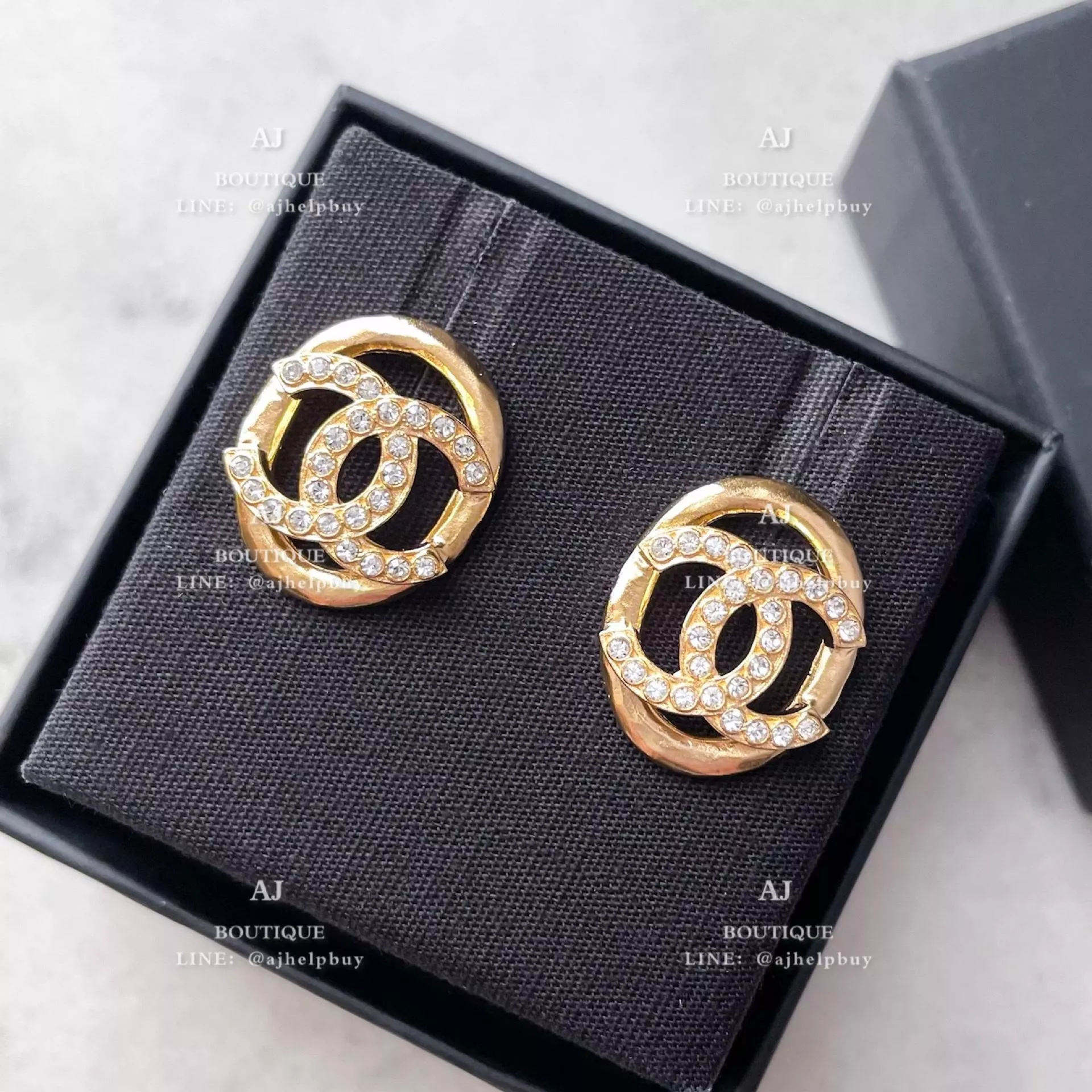Chanel 新款 針式耳環 金色 代購照片