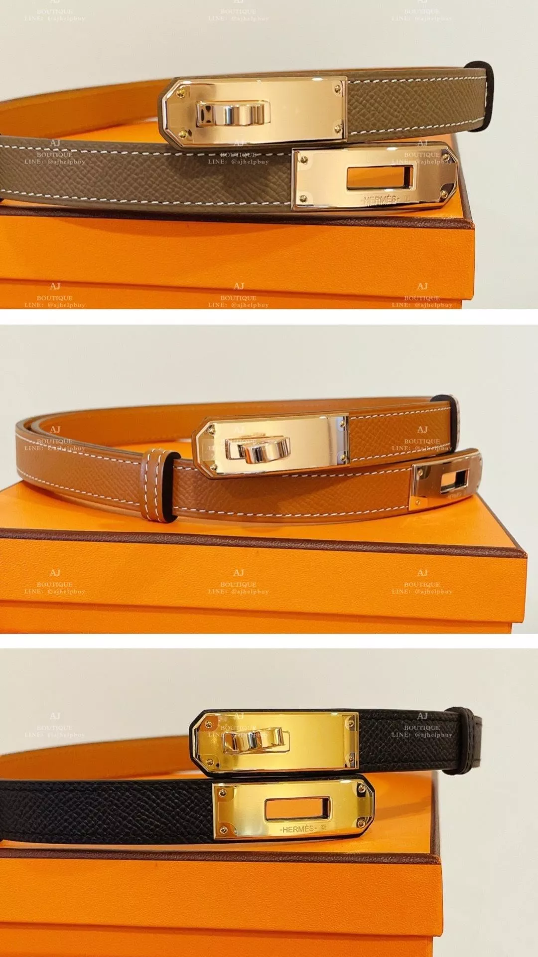 Hermes Kelly皮帶 代購照片
