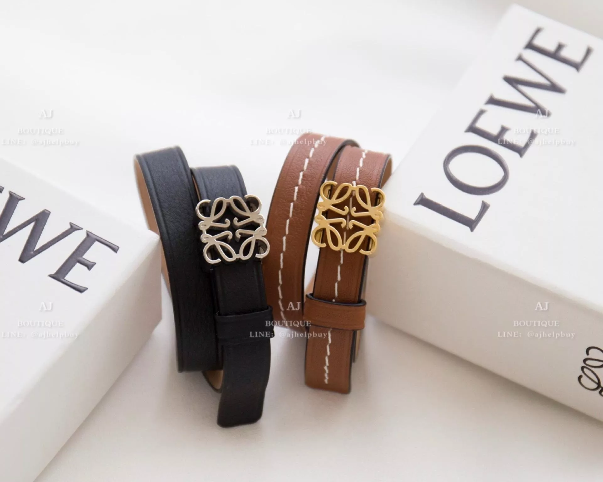 Loewe 經典雕花皮手環 代購照片