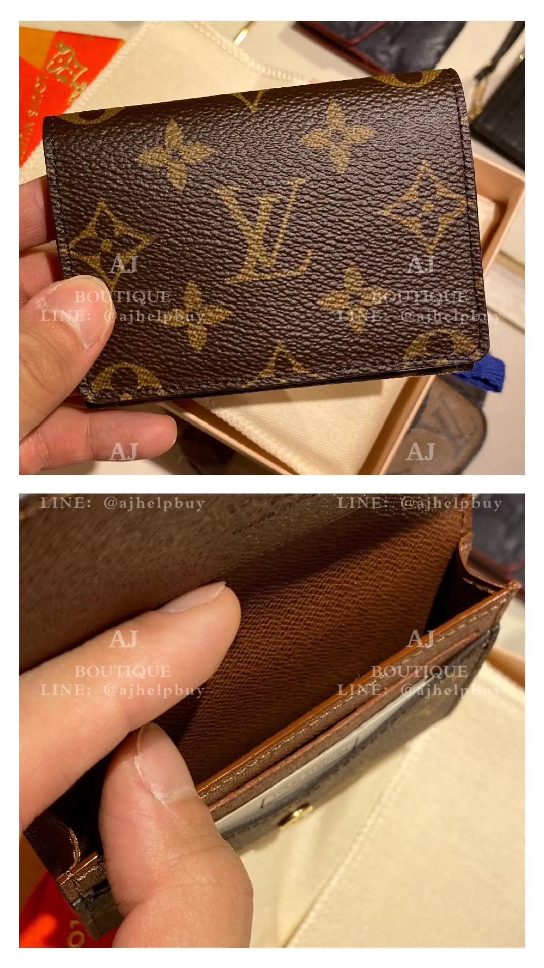 Lv Louis Vuitton 老花卡包 代購照片