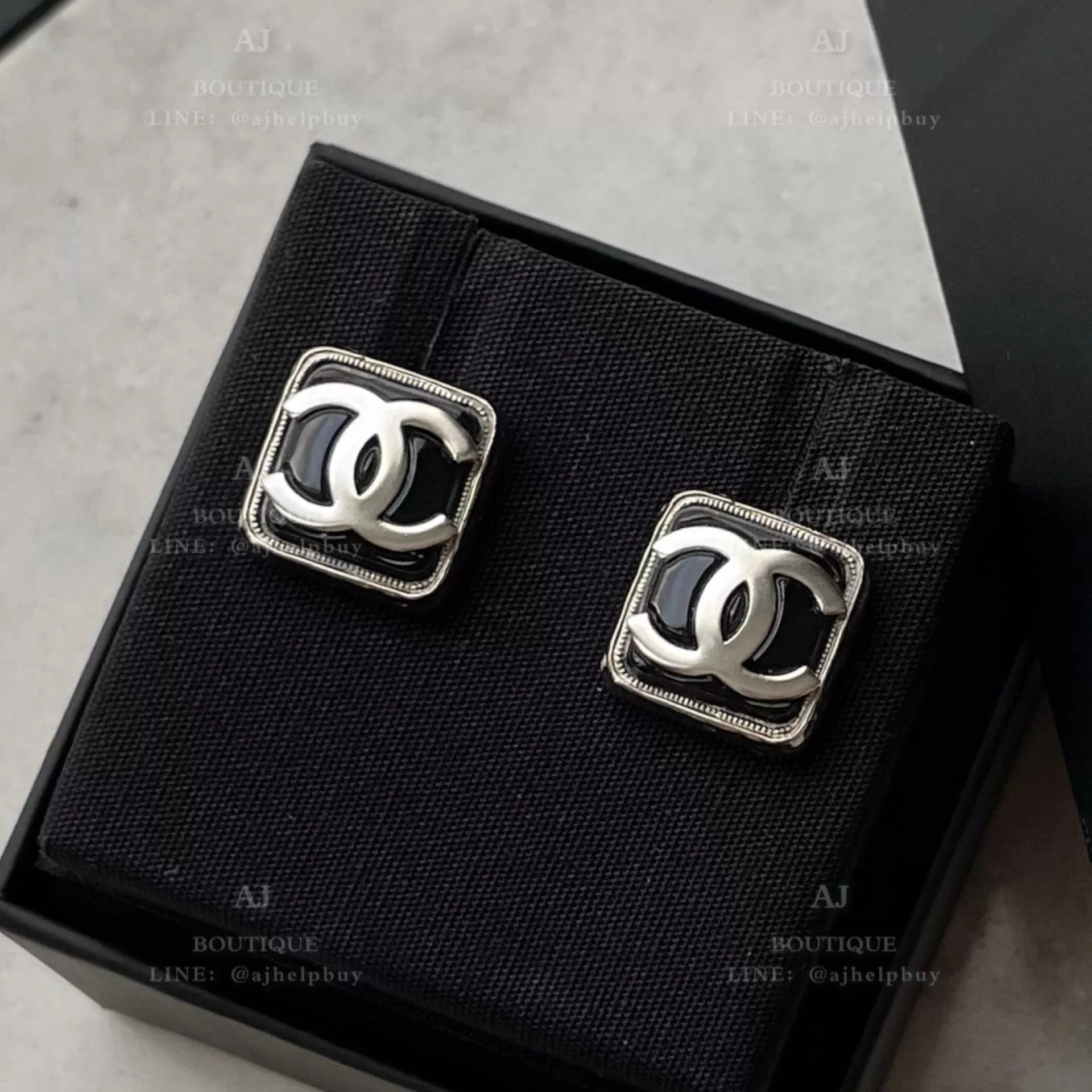 Chanel 針式耳環 白金 代購照片