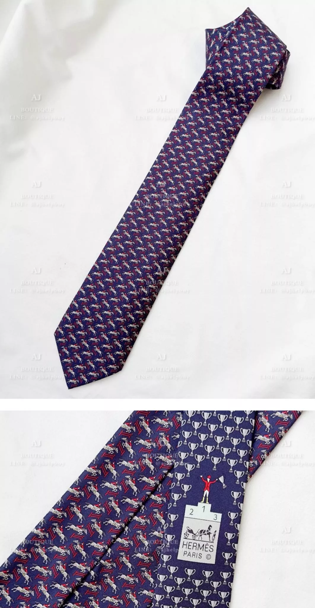 Hermes 領帶 8Cm 代購照片