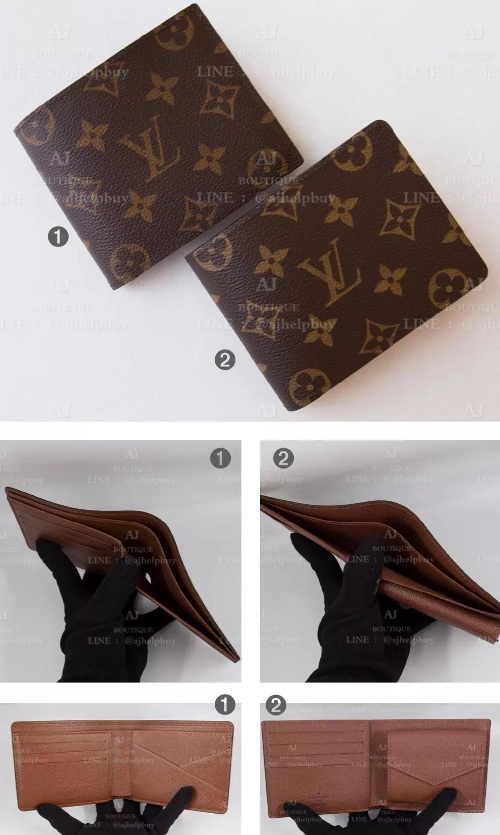 Lv Louis Vuitton 男款老花短夾 代購照片