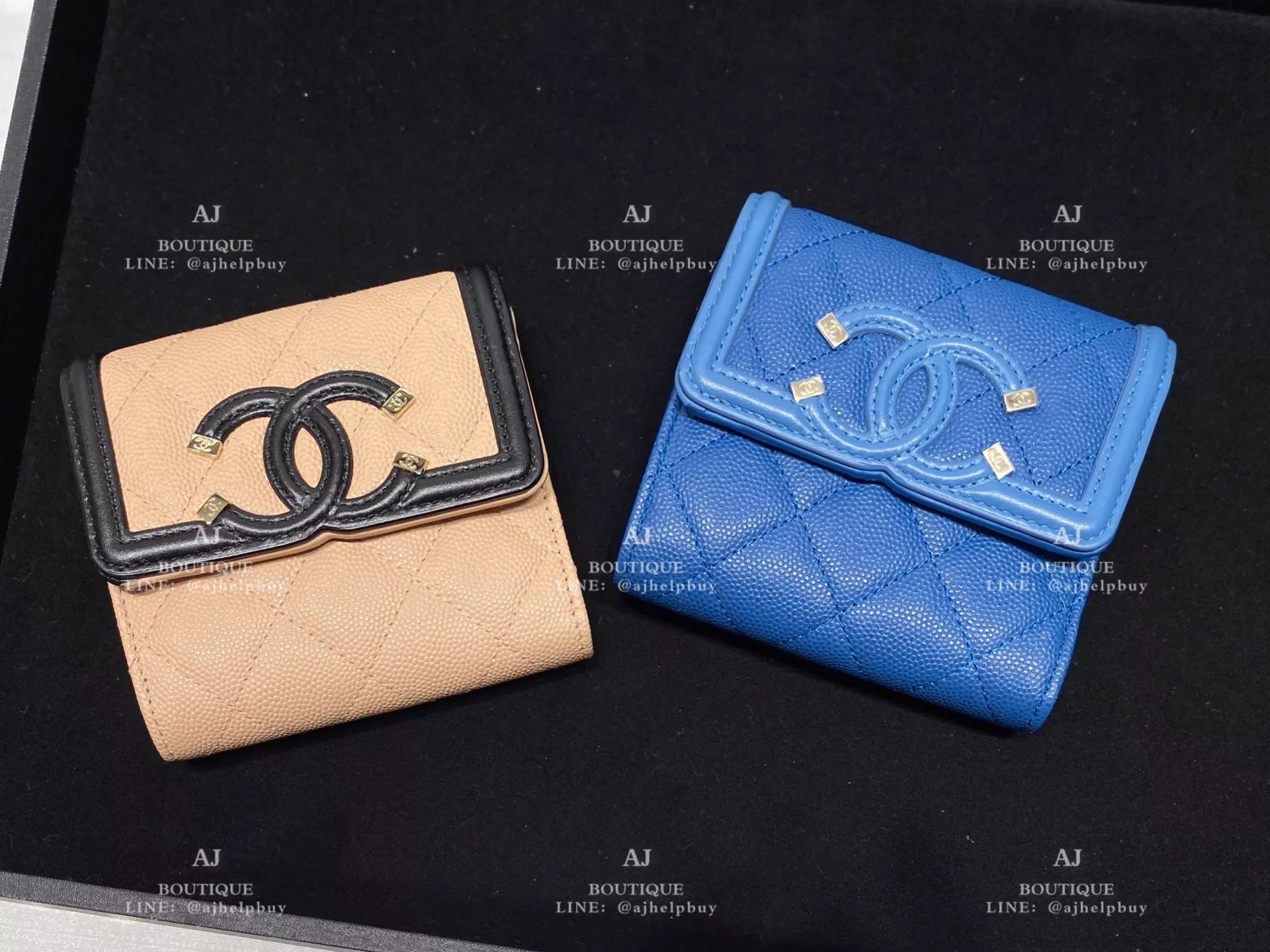 Chanel 三折短夾小款 大Cc 代購照片