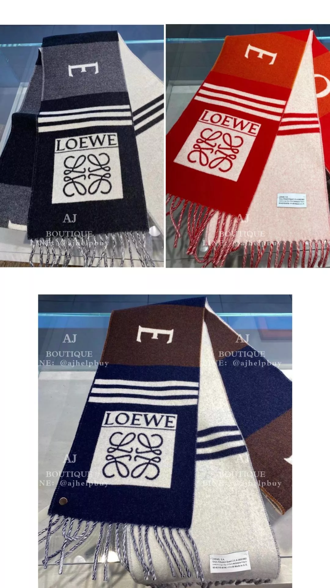 Loewe 圍巾 (羊絨混羊毛) 代購照片2