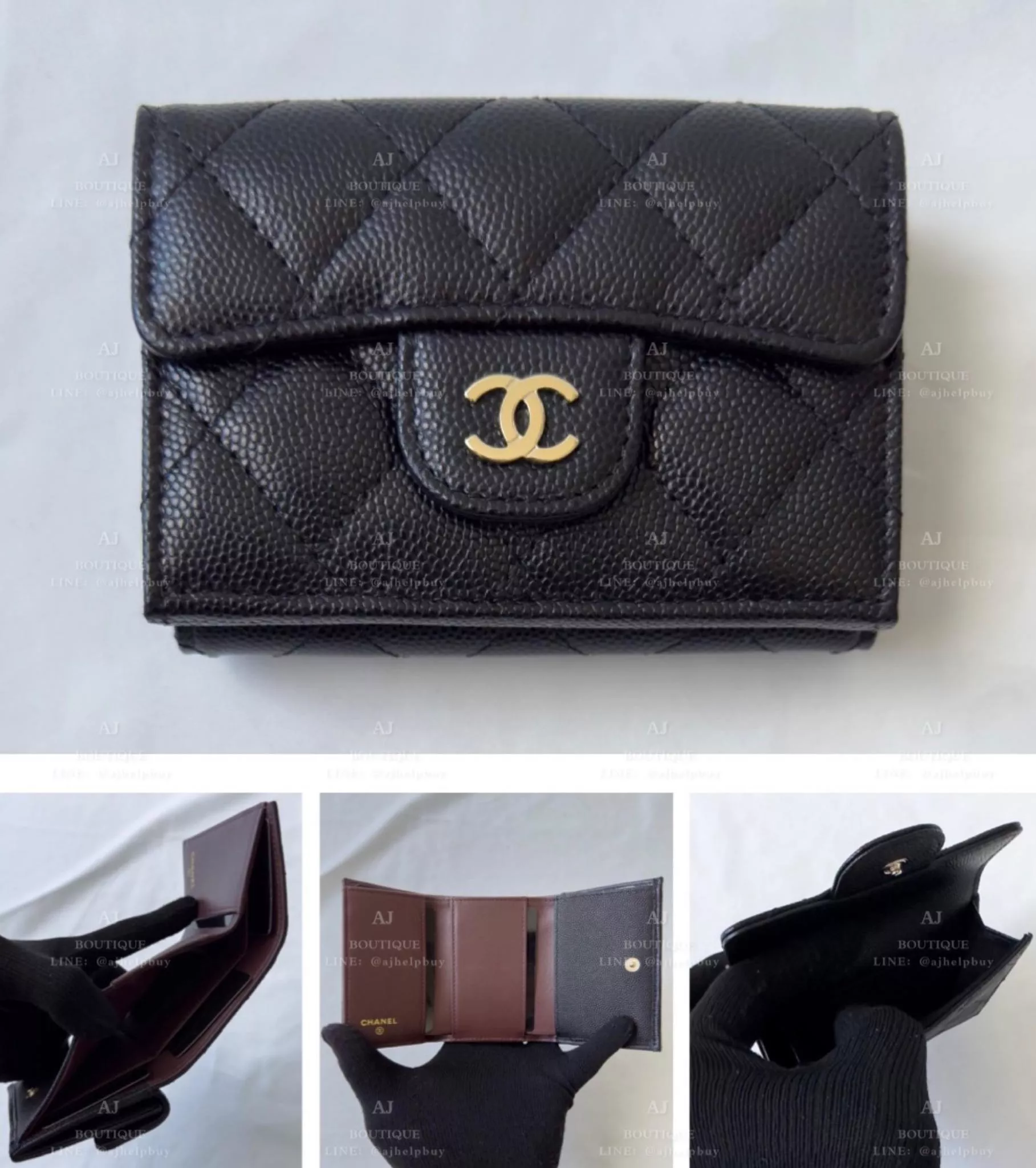 Chanel 經典款 三摺短夾 代購照片