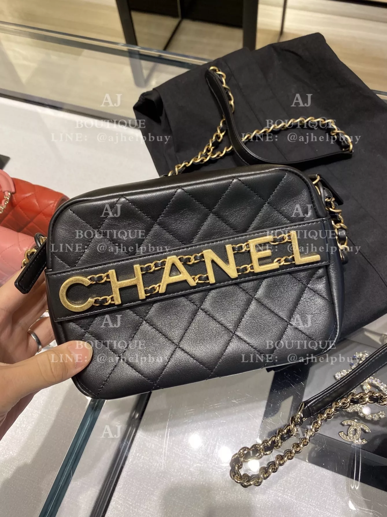 Chanel 相機包 黑色 代購照片