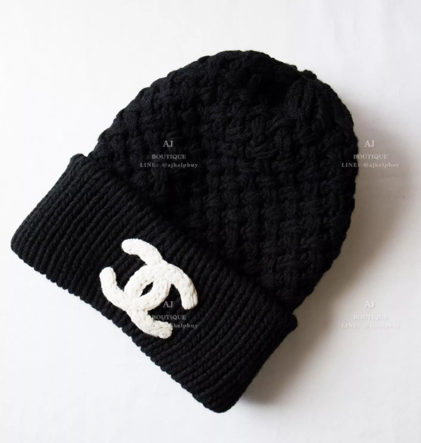 Chanel 缺貨款毛帽 黑色 代購照片