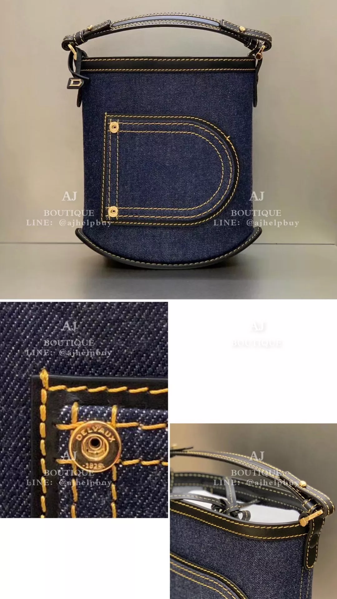 Delvaux D Pin Mini 限量丹寧款 代購照片
