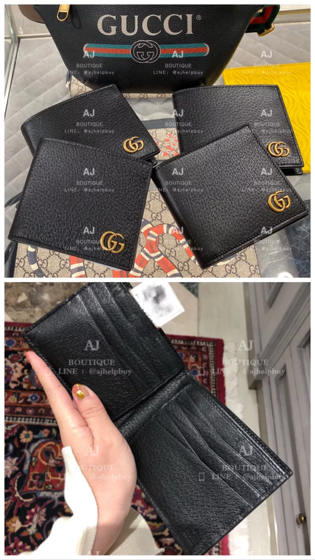 Gucci 男款12卡短夾 代購照片