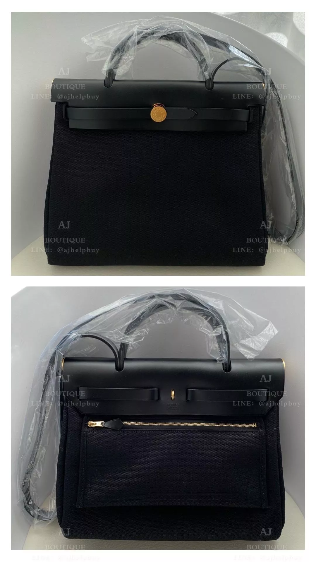 Hermes Herbag 31 黑色 金釦 代購照片