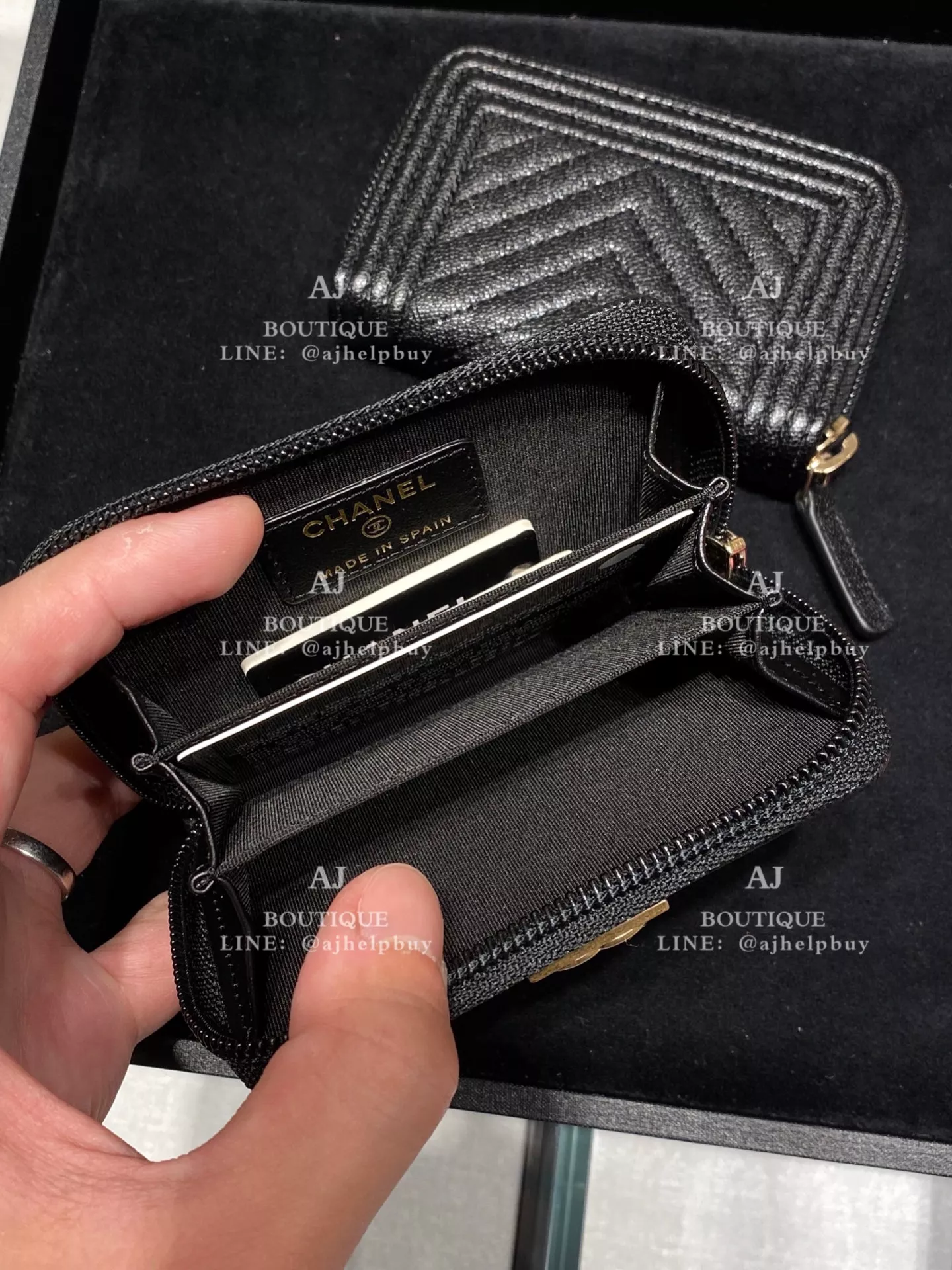 Chanel Boy 拉鍊零錢包 代購照片2