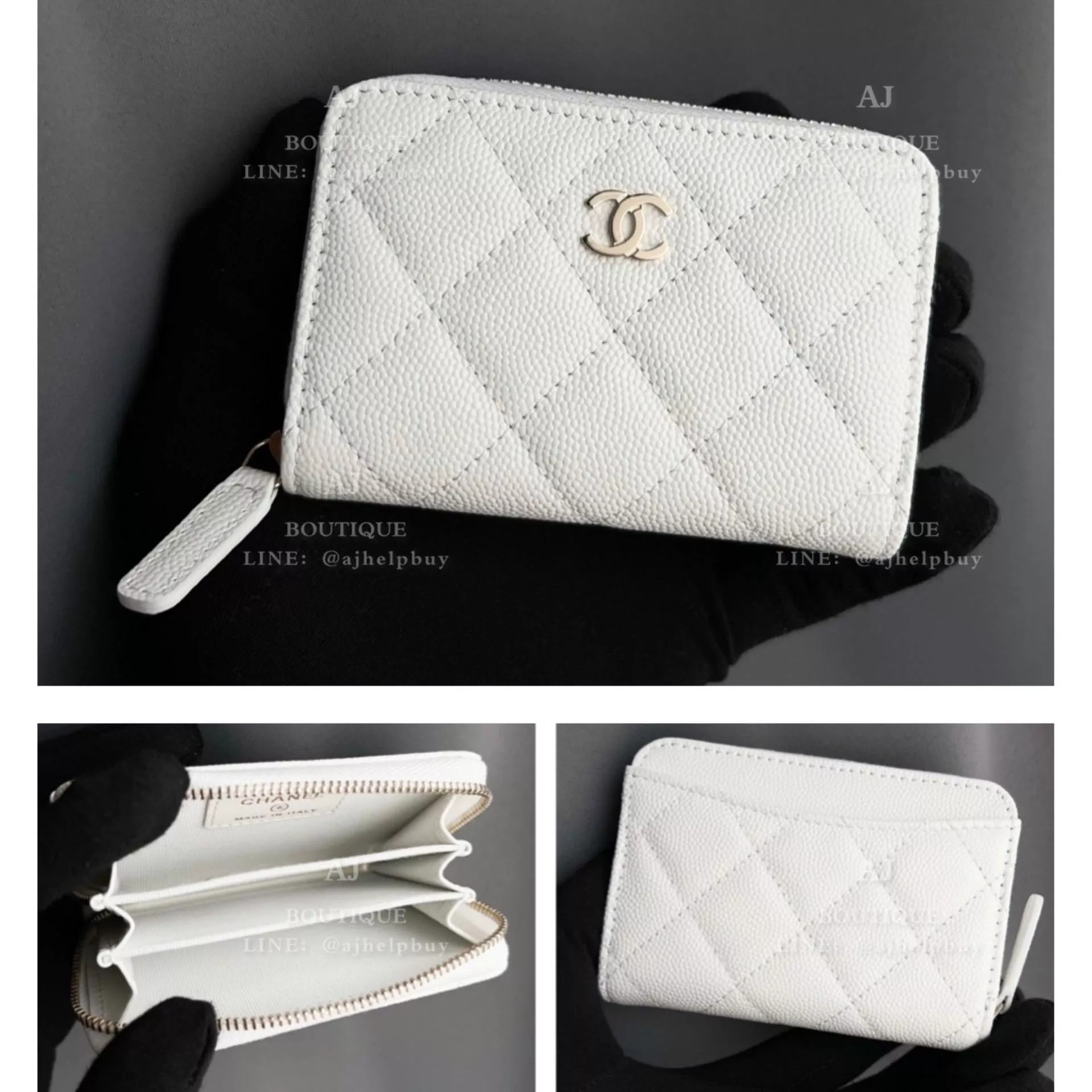 Chanel 經典款 拉鍊零錢包 代購照片