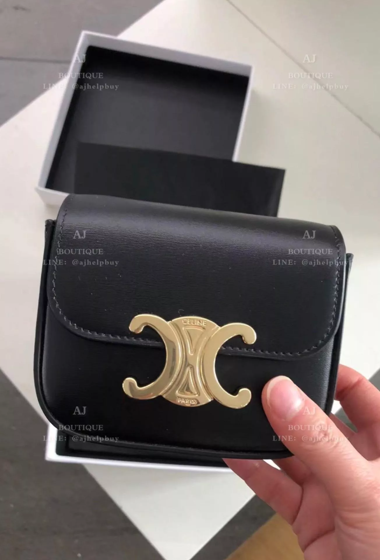 Celine Mini 凱旋門包 黑色 代購照片
