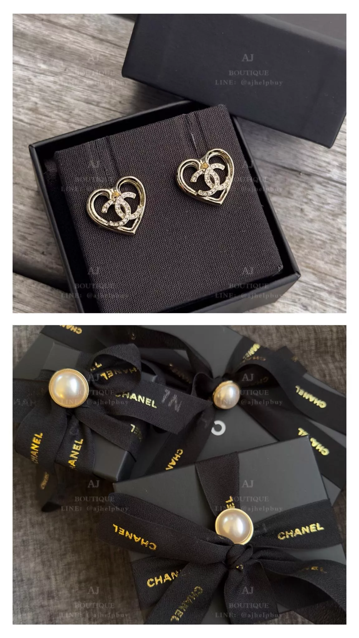 Chanel 針式耳環 淡金 代購照片