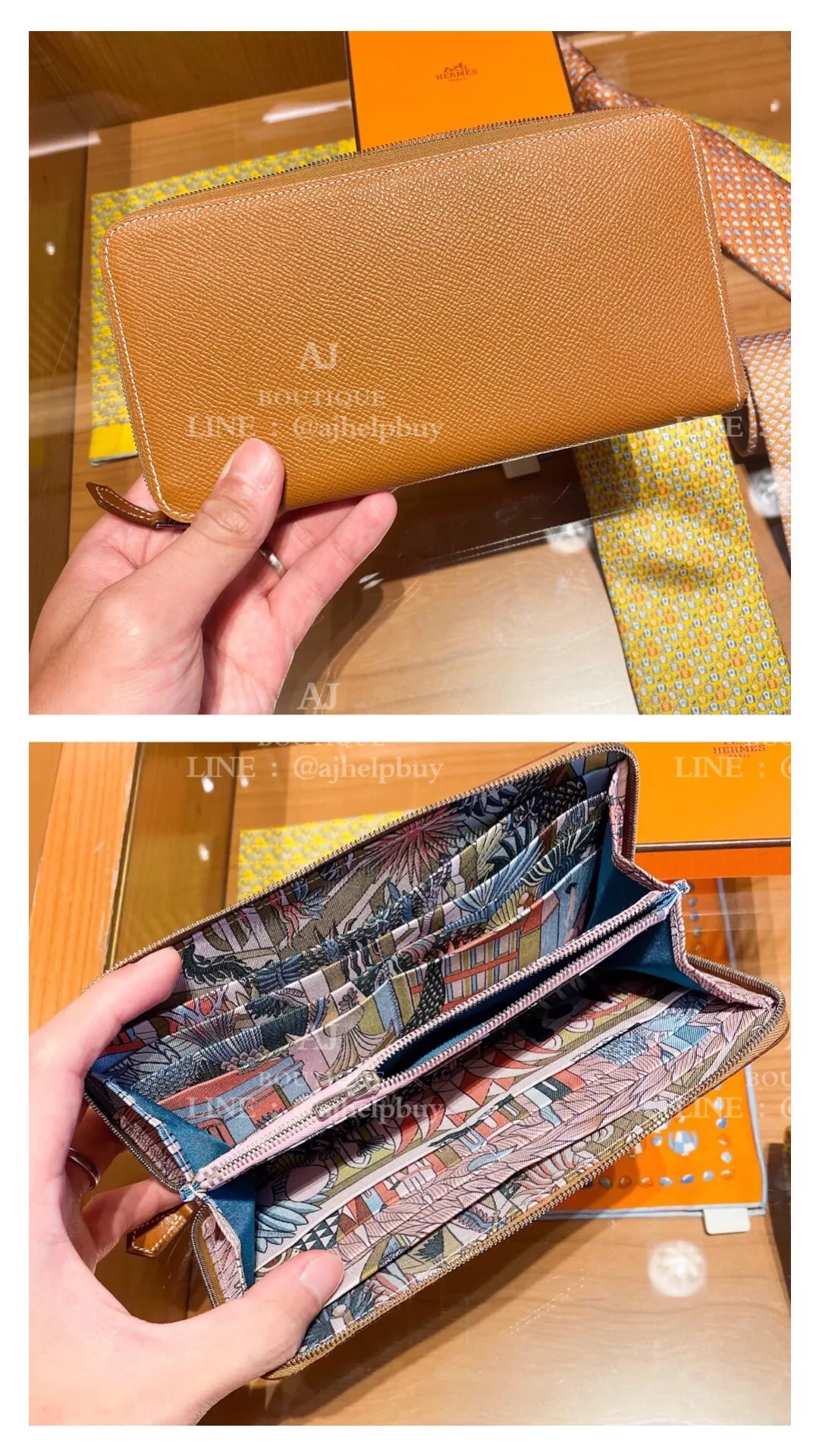 Hermes 絲巾長夾 代購照片