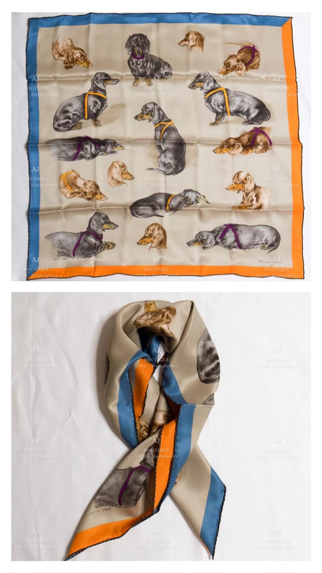 Hermes 70Cm 復刻款真絲方巾 代購照片