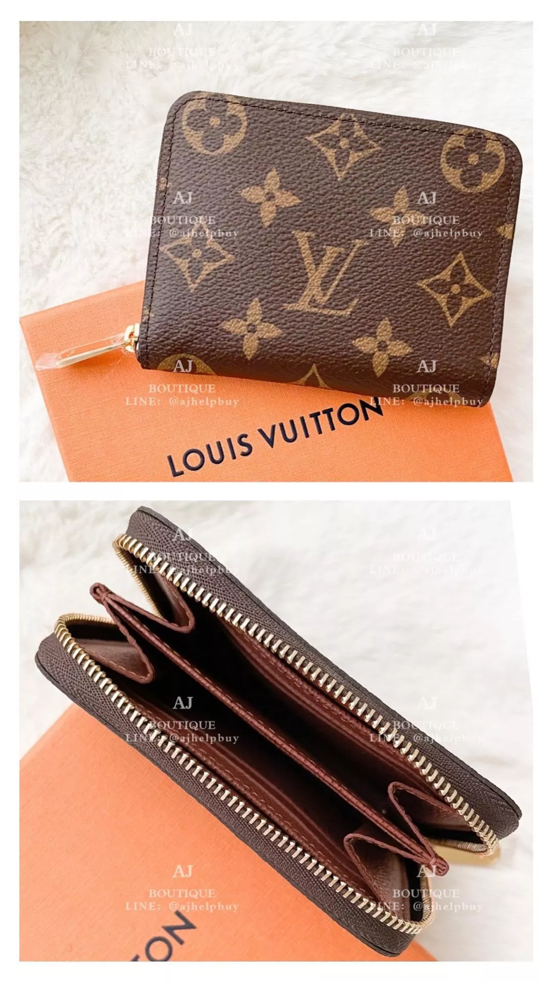 Lv Louis Vuitton 老花拉鍊零錢包 代購照片