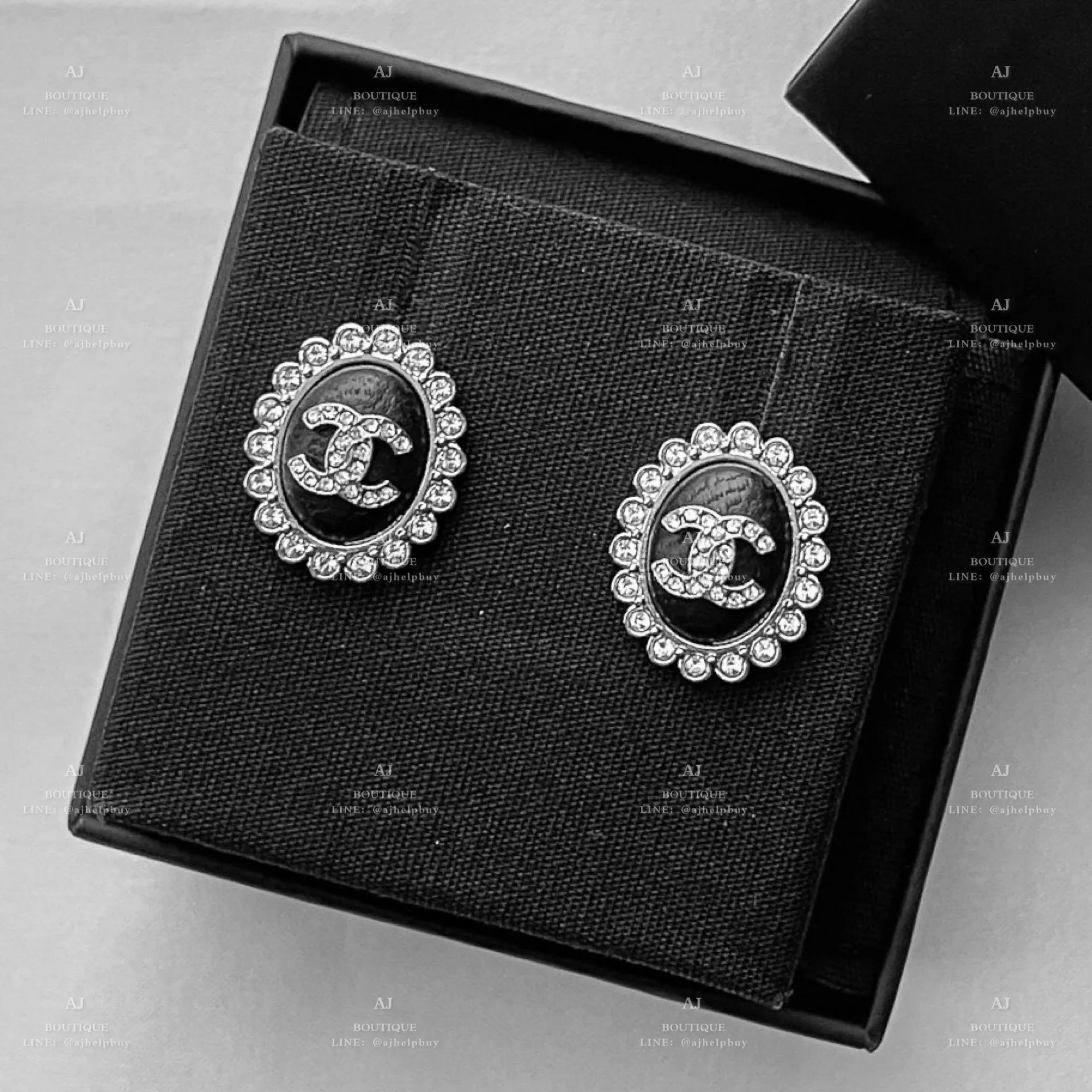 Chanel 針式耳環 白金 代購照片