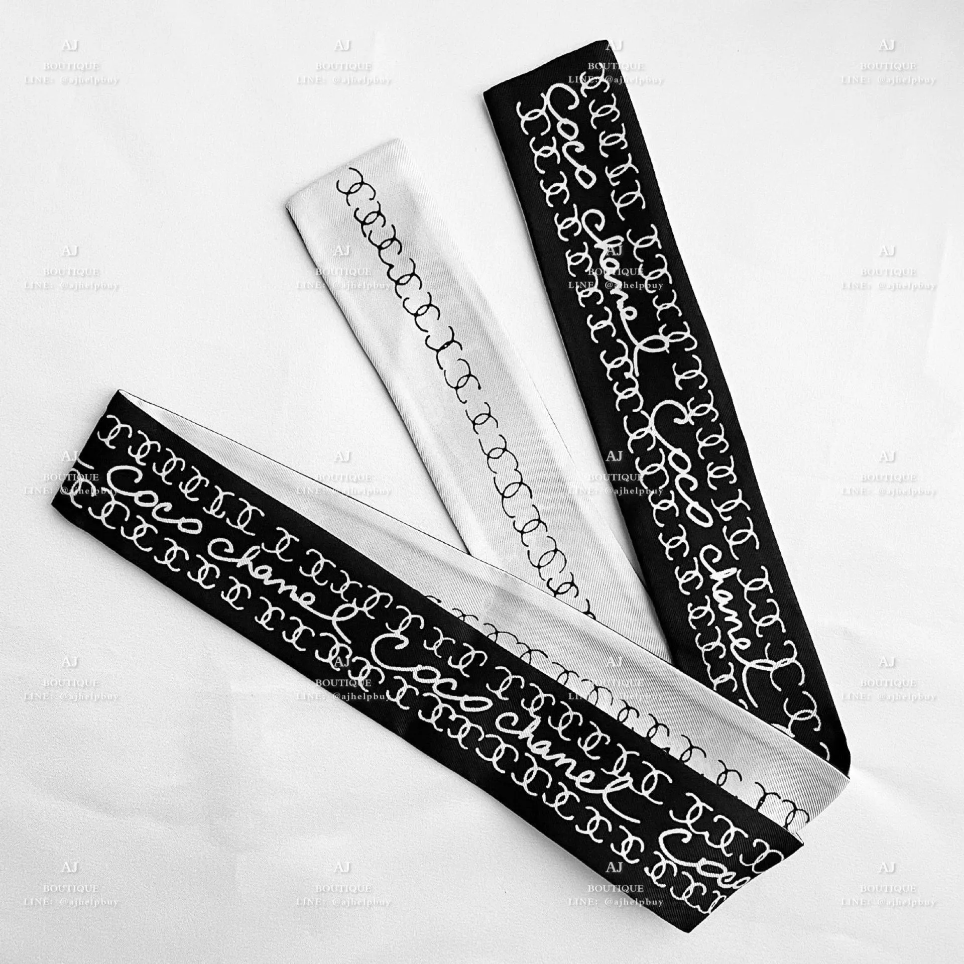 Chanel 經典款 長絲巾 代購照片