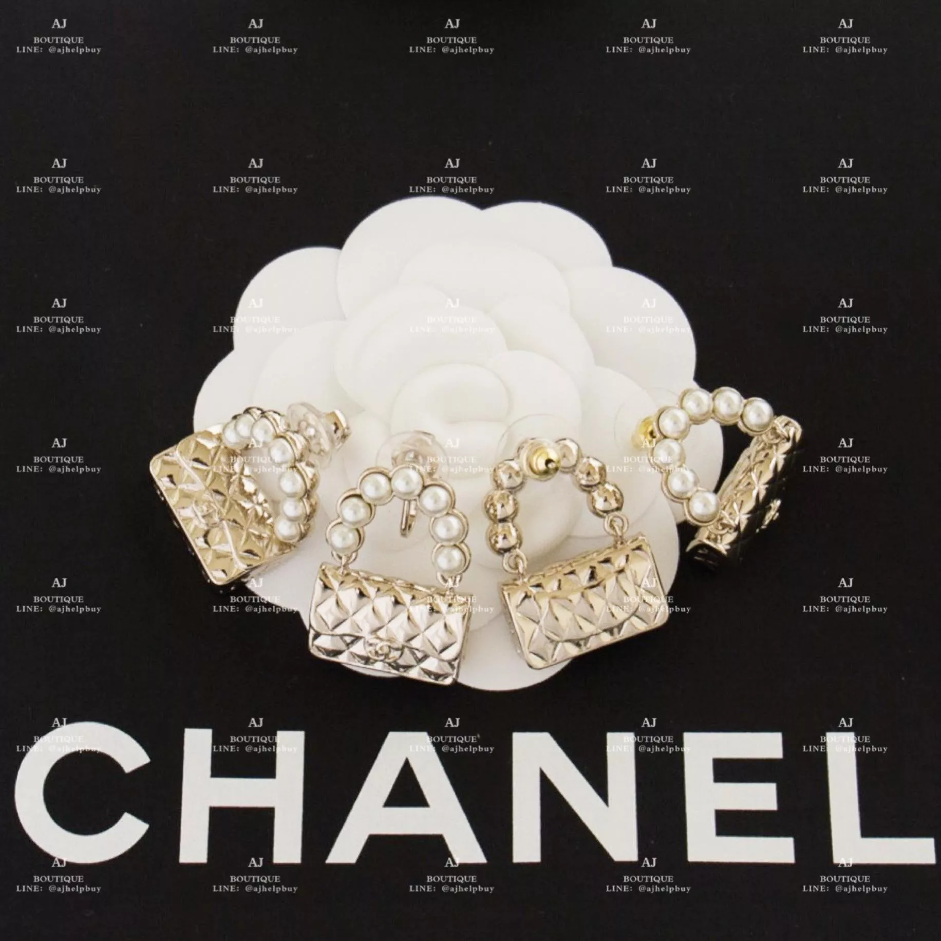 Chanel Coco耳環 香檳金 代購照片
