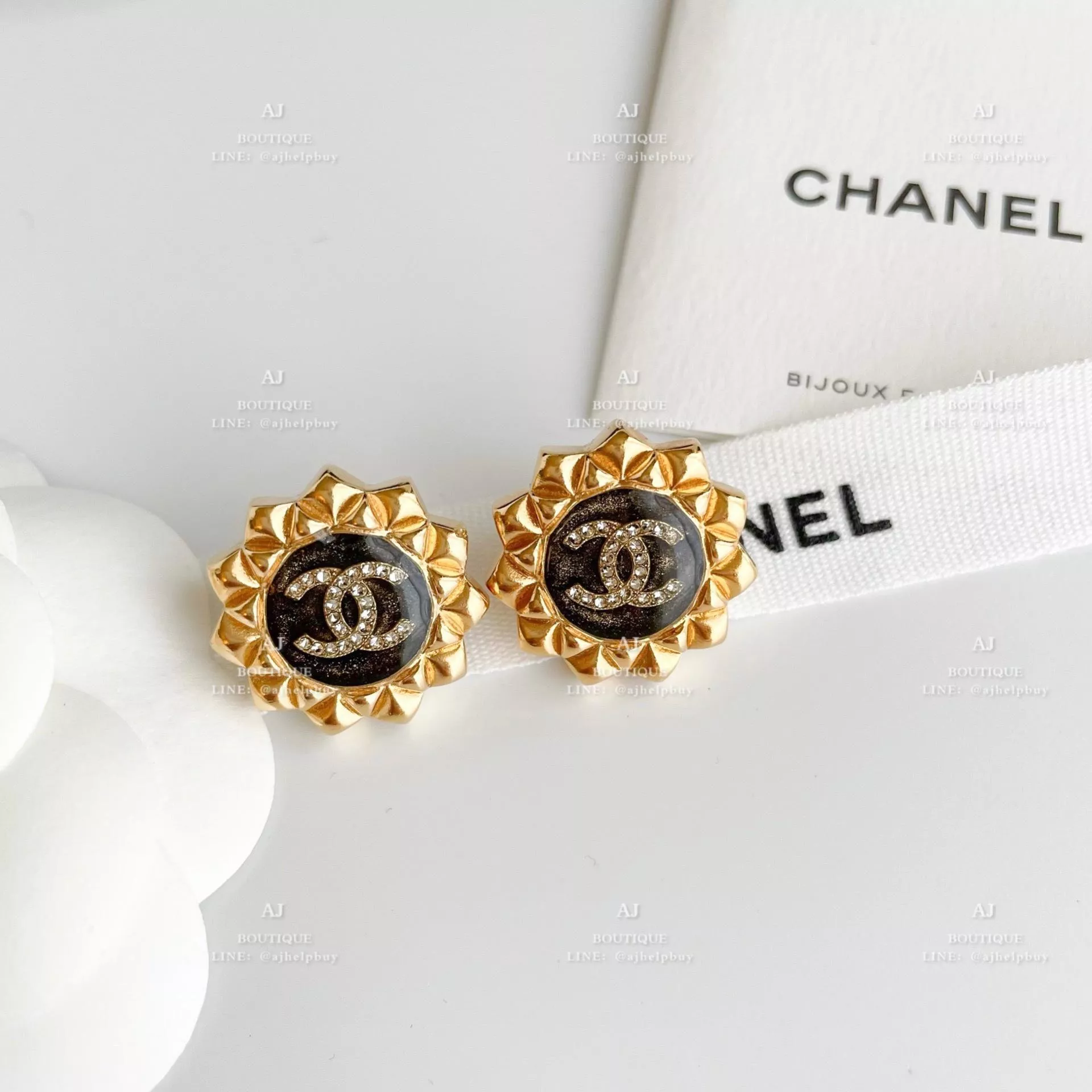 Chanel 針式耳環 金色 代購照片
