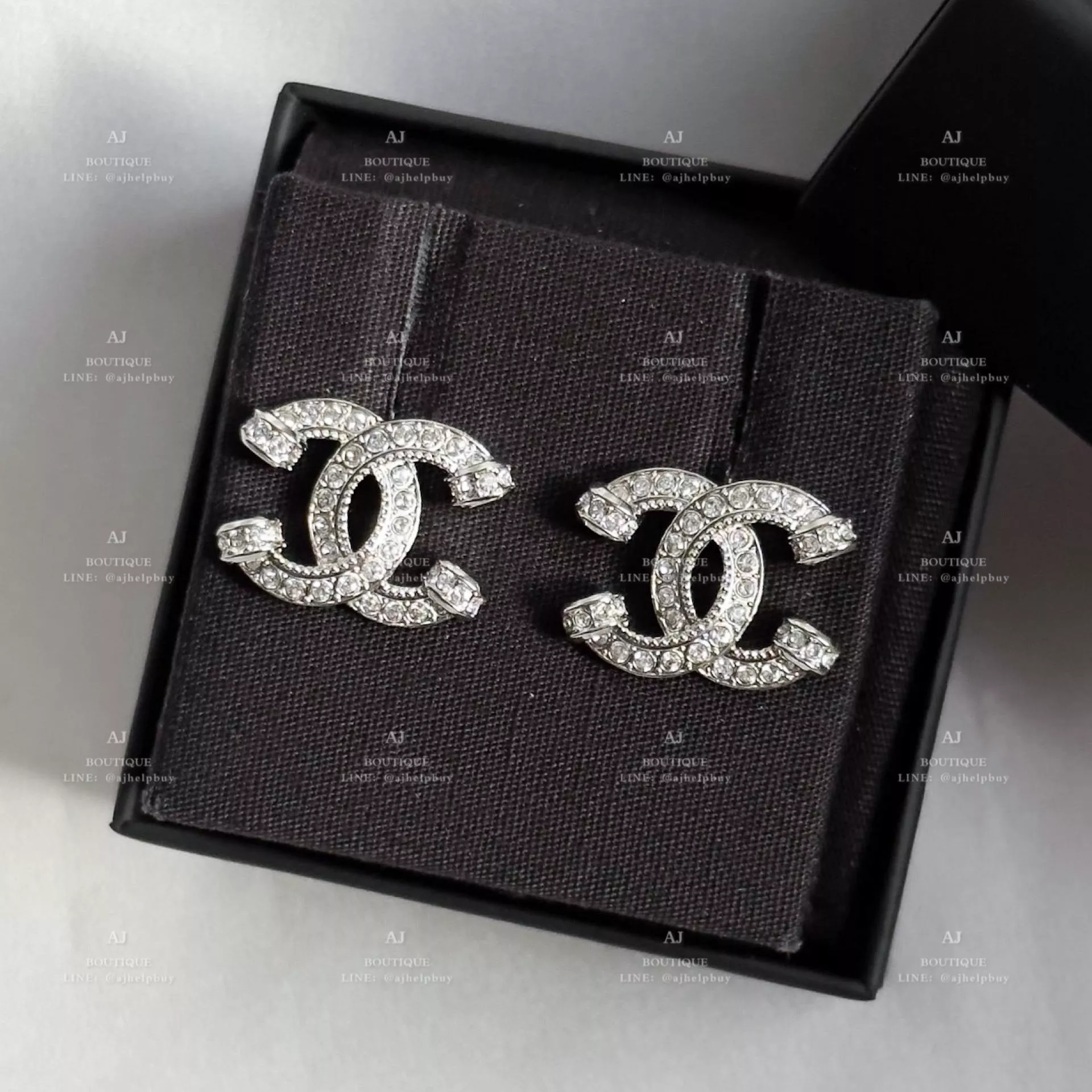 Chanel 針式耳環 白金 代購照片
