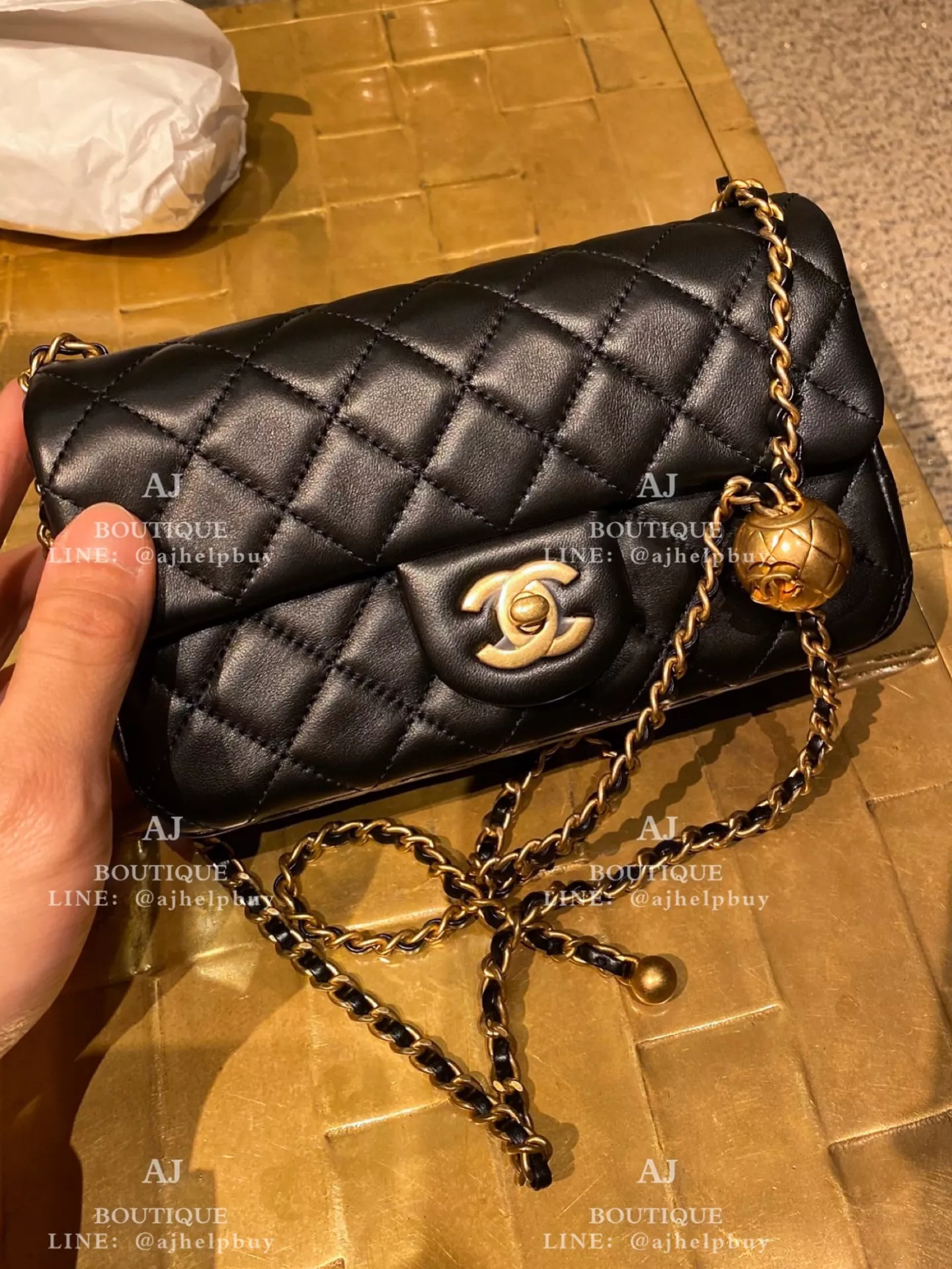Chanel Coco 20 金球款 黑色 代購照片
