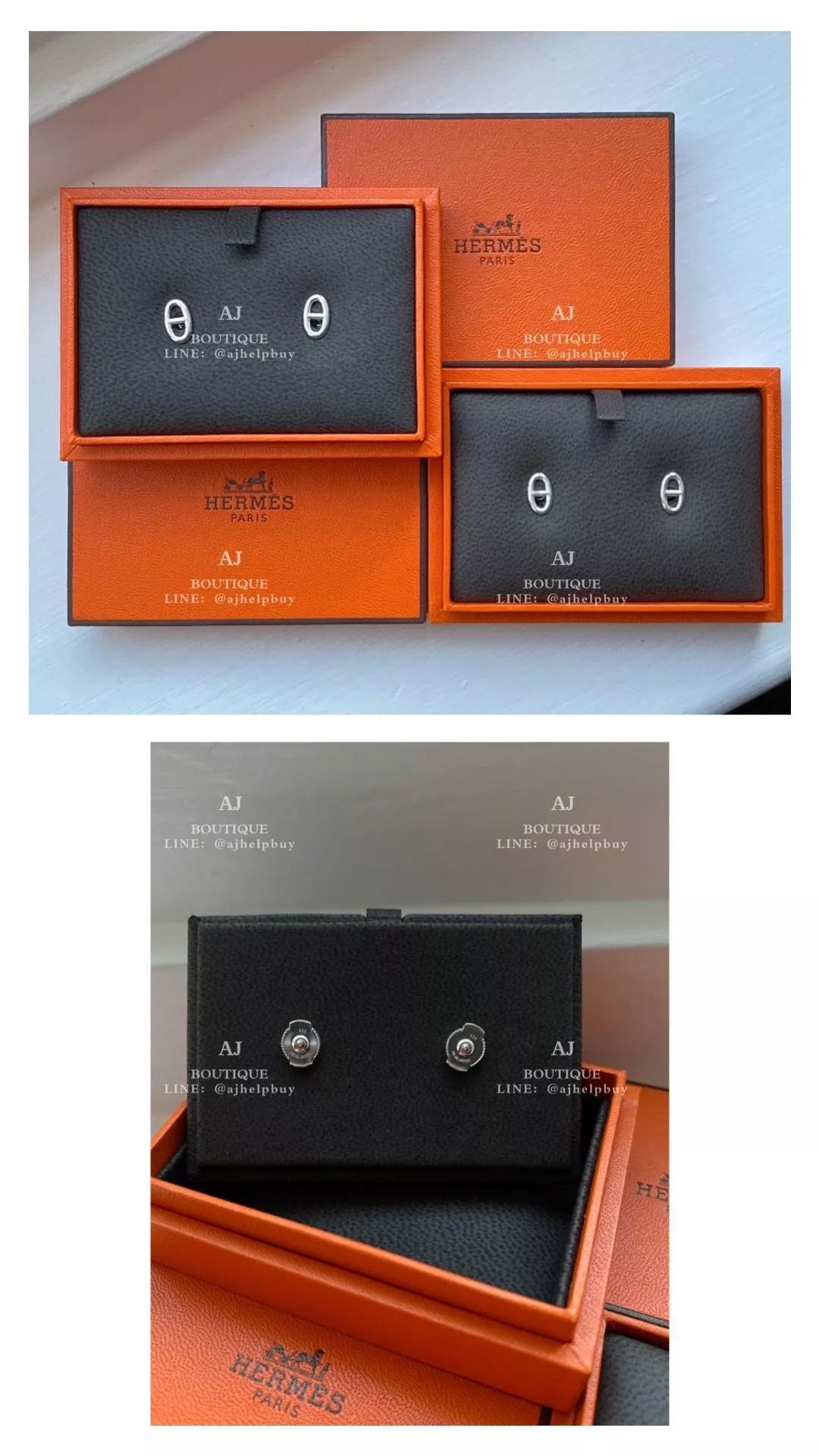 Hermes 豬鼻純銀耳環 代購照片