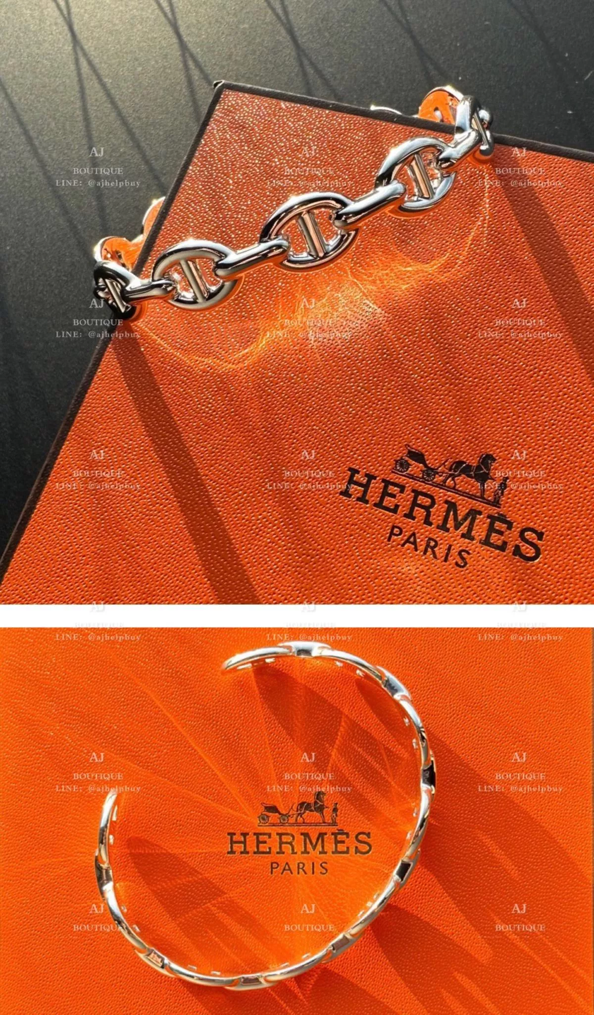 Hermes 純銀 豬鼻手環 代購照片