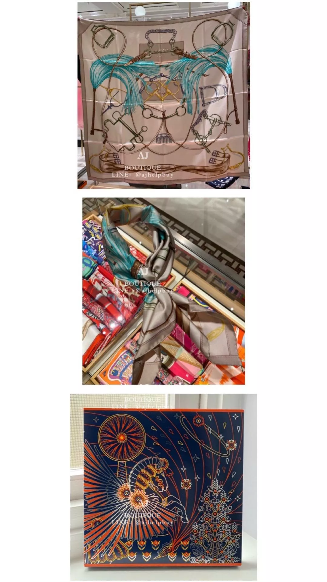 Hermes Projets Carres 方巾計劃 代購照片