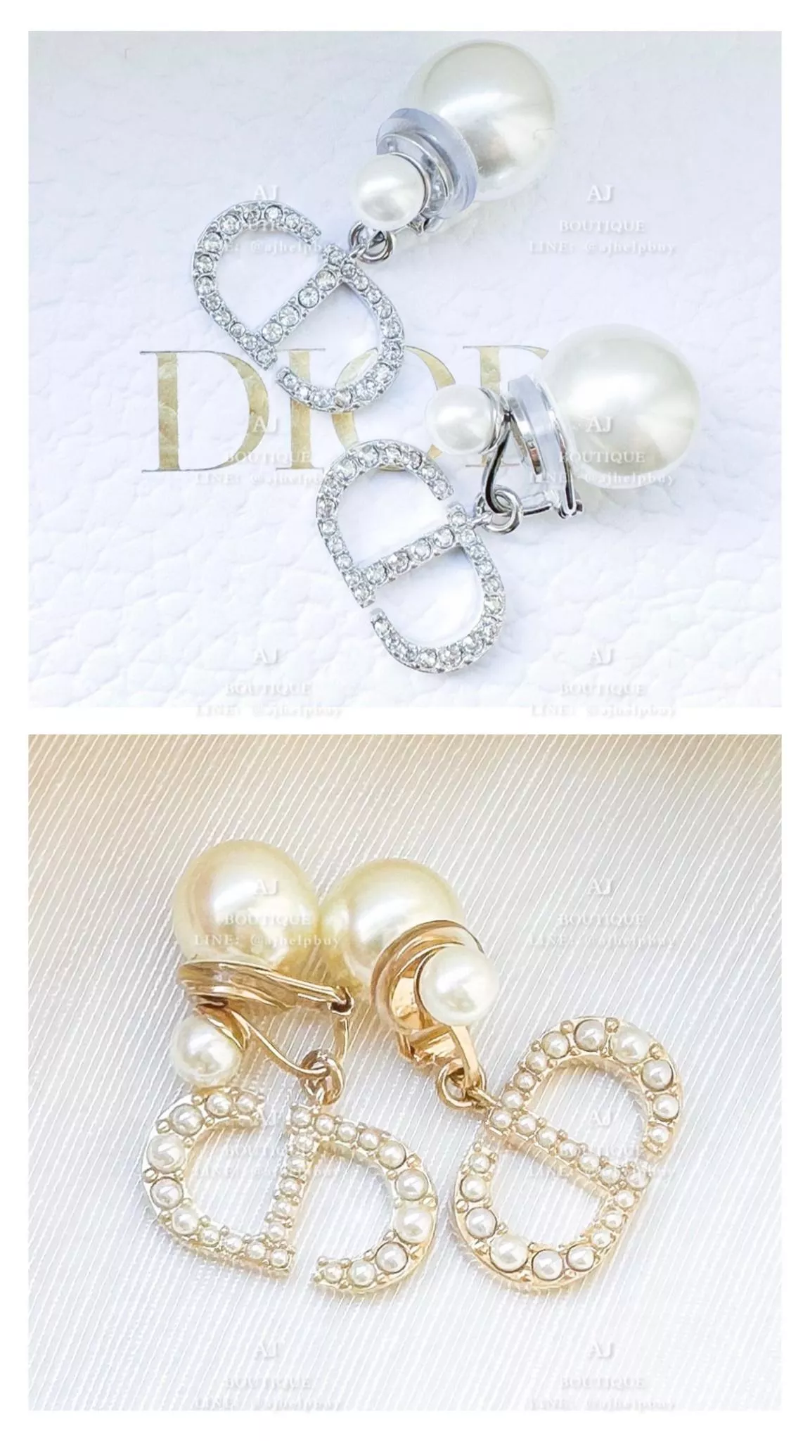 Dior 夾式耳環 代購照片