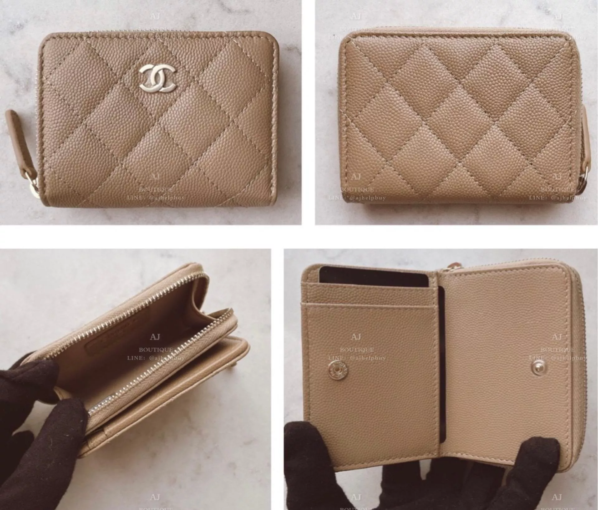 Chanel 經典款 拉鍊零錢包 代購照片
