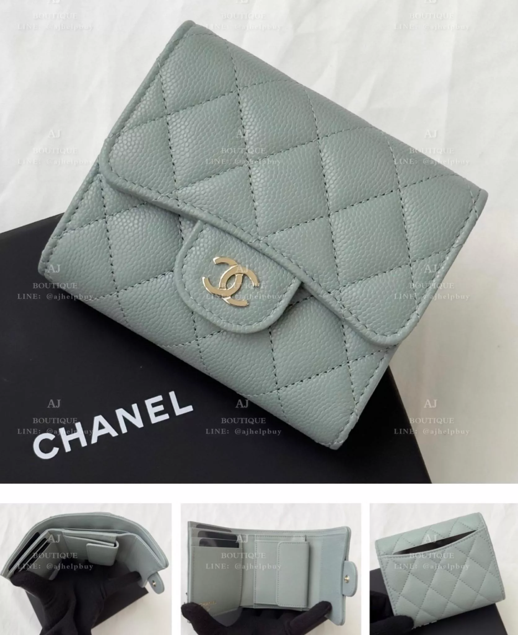 Chanel 經典款 三摺短夾小款 代購照片