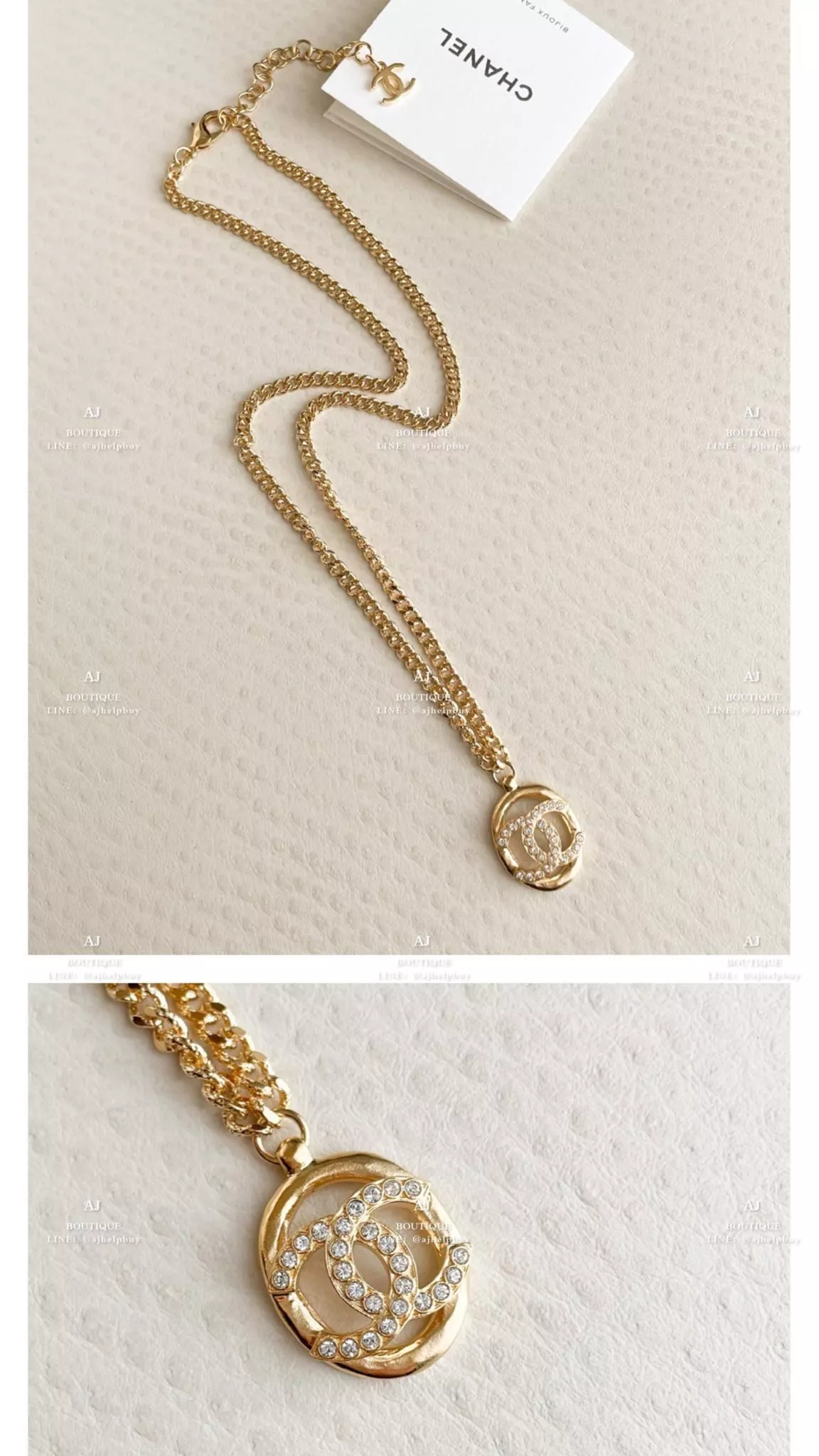 Chanel 項鍊 金色 代購照片