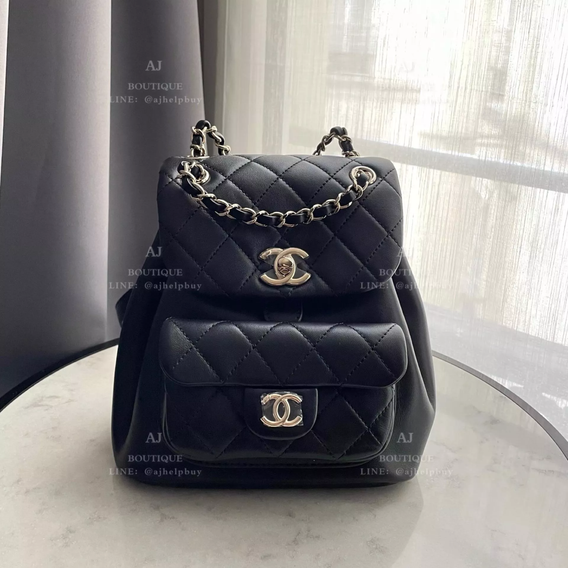 Chanel Duma後背包 黑色 代購照片