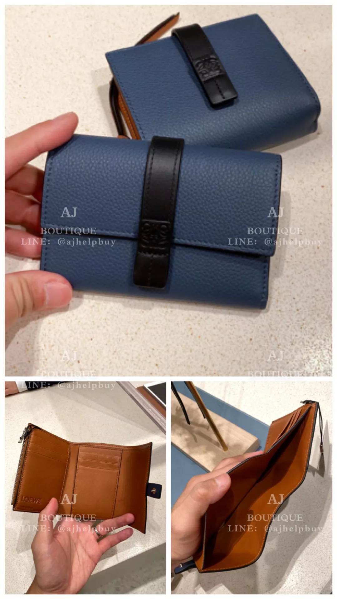 Loewe 新色靛藍小皮件 代購照片