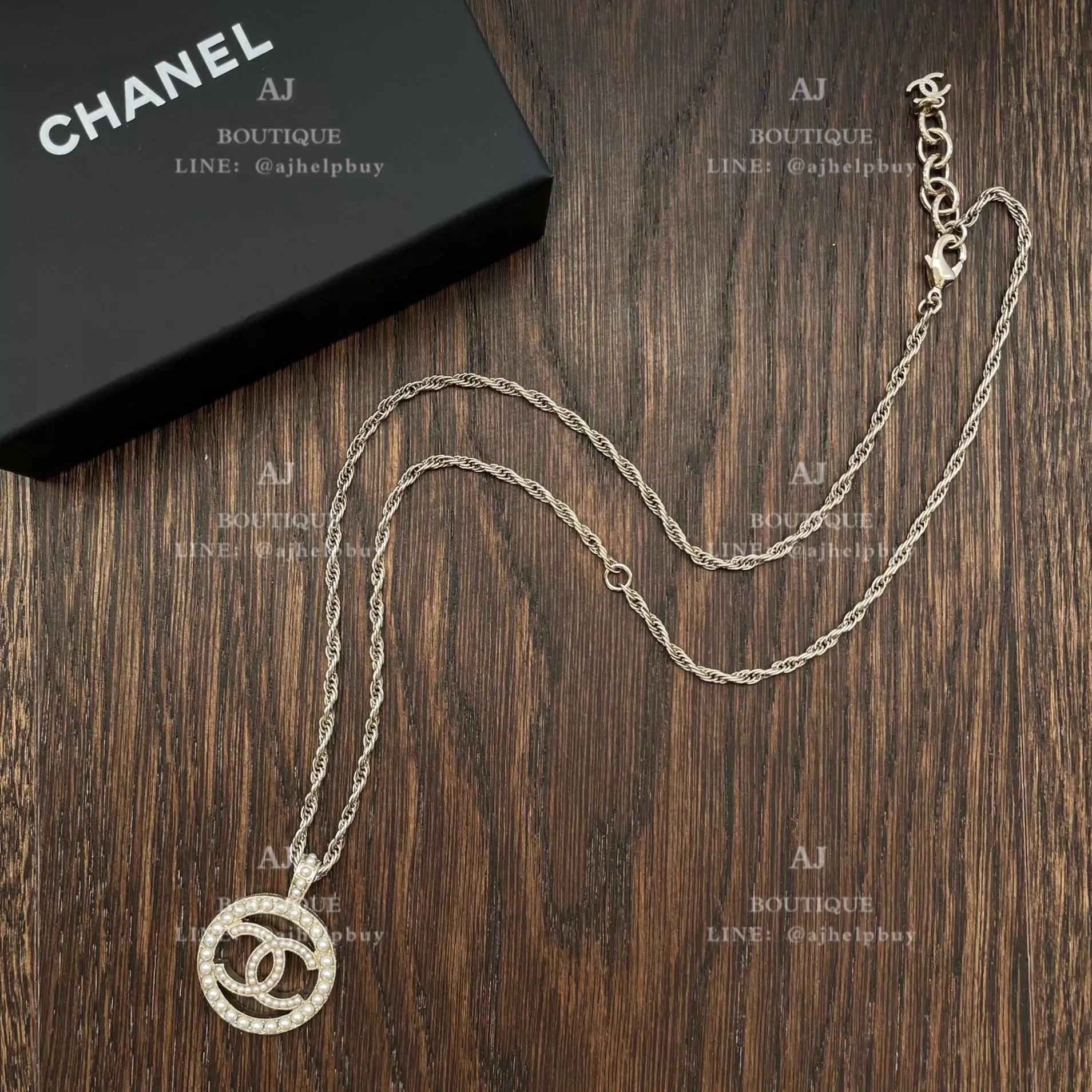 Chanel 經典款 雙C項鍊 淡金 代購照片