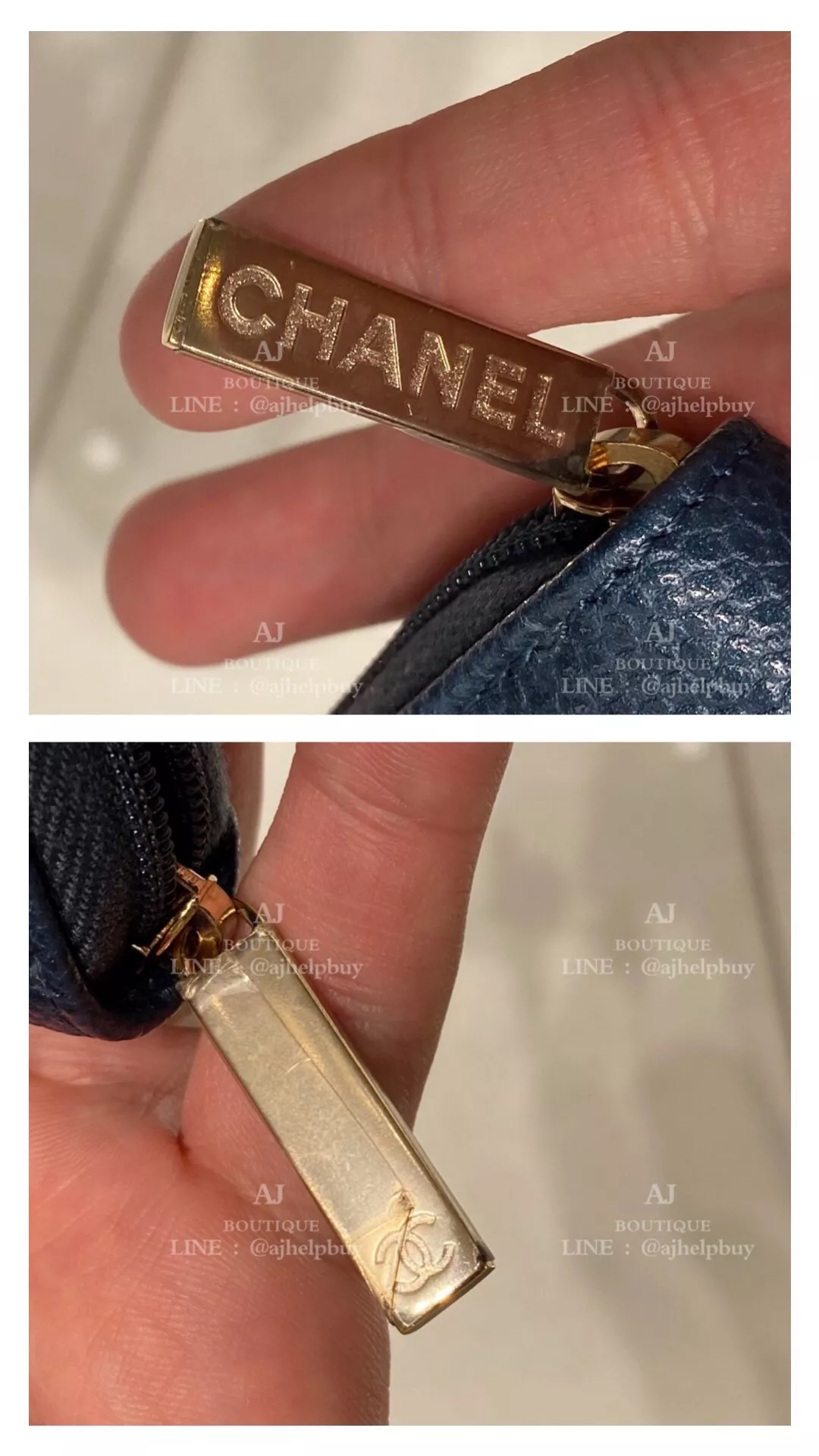 Chanel Cc牛皮拉鍊錢包 代購照片2