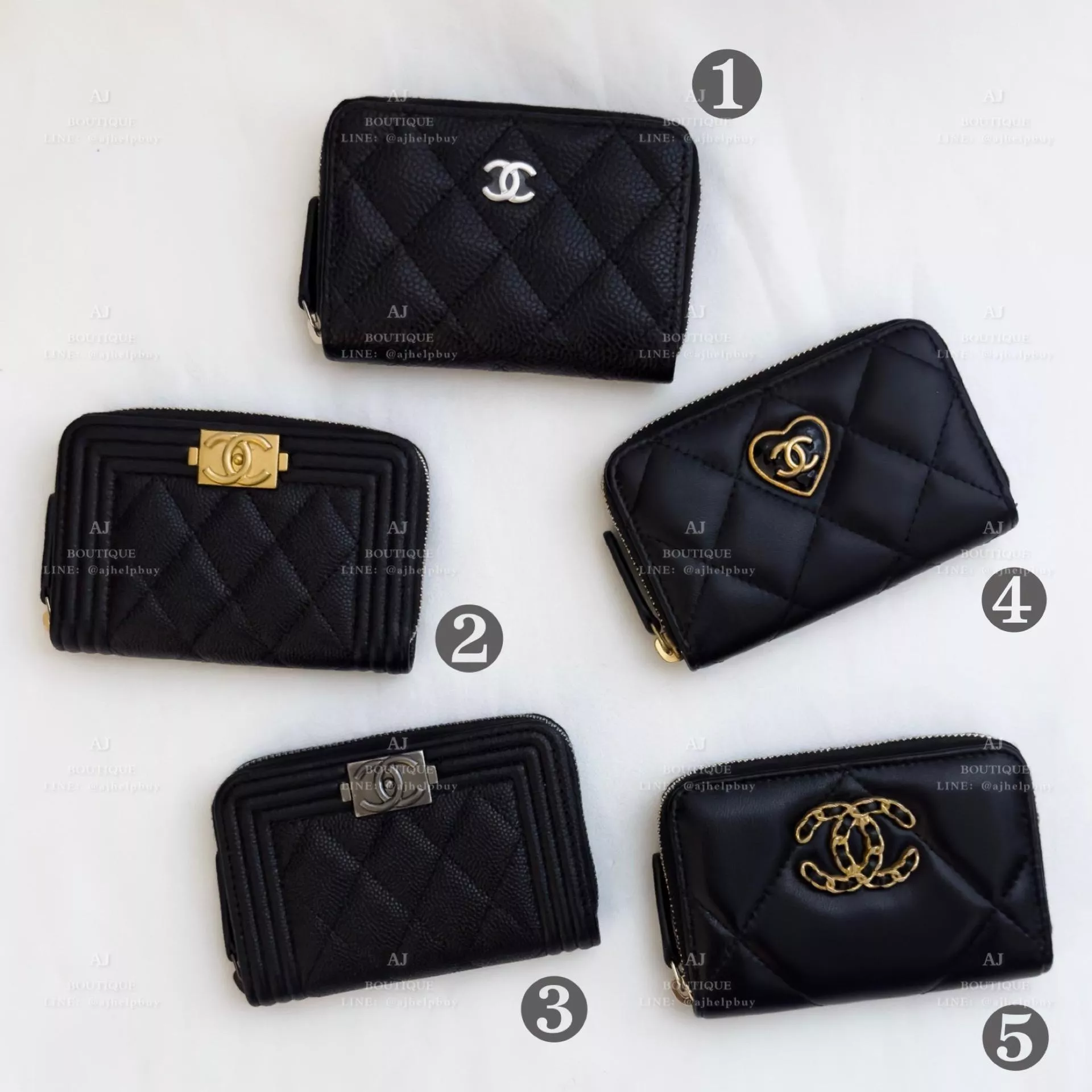 Chanel 黑色 拉鍊錢包 家族 代購照片