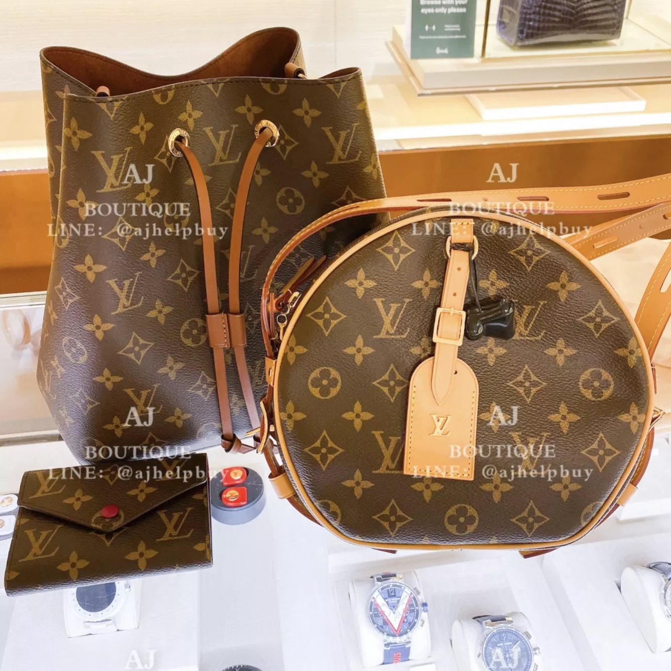 Lv Louis Vuitton 軟帽 X 老花水桶包 焦糖抽繩款 代購照片
